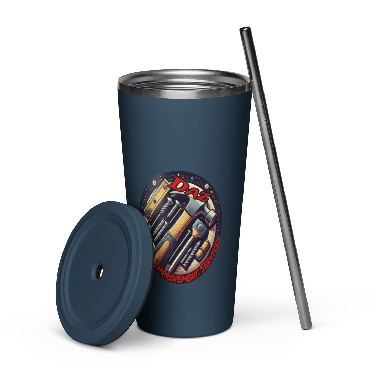 DAZ Home Improvement services EInsulated tumbler with a straw