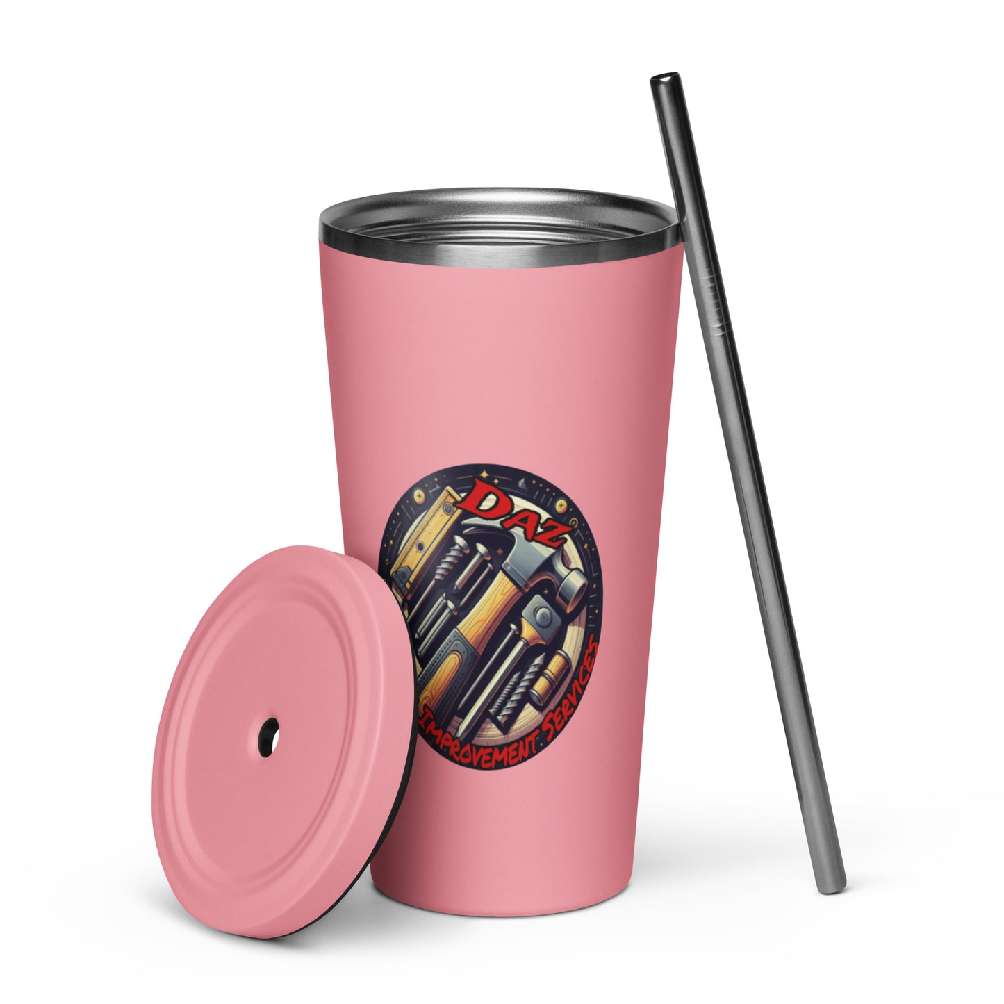 DAZ Home Improvement services EInsulated tumbler with a straw