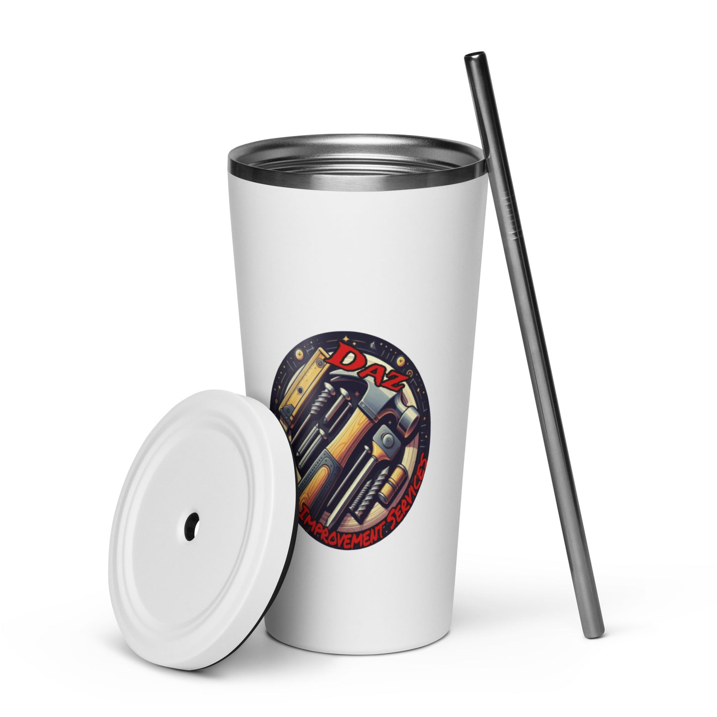 DAZ Home Improvement services EInsulated tumbler with a straw