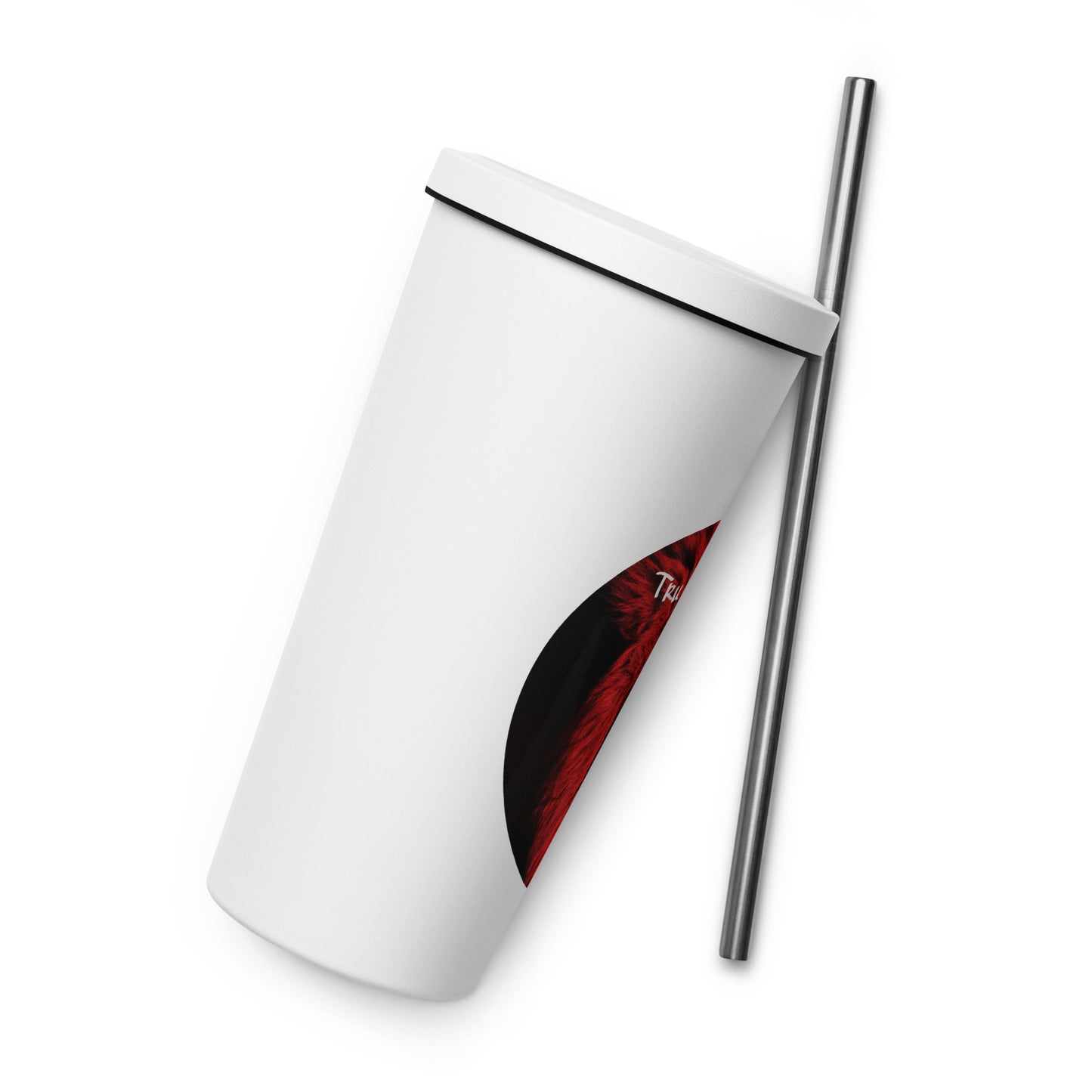 TRU MC MUZIK Insulated tumbler with a straw