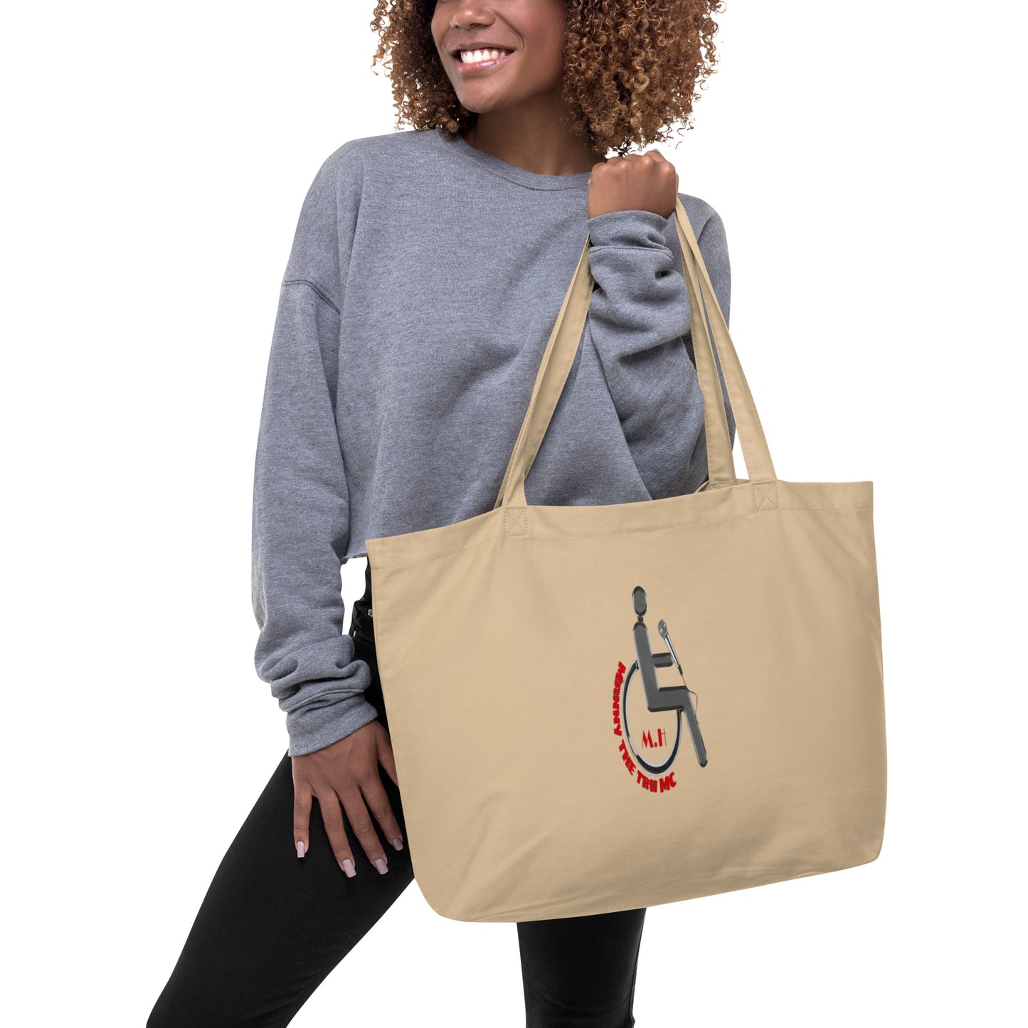 MANNY THE TRU MC Large organic tote bag