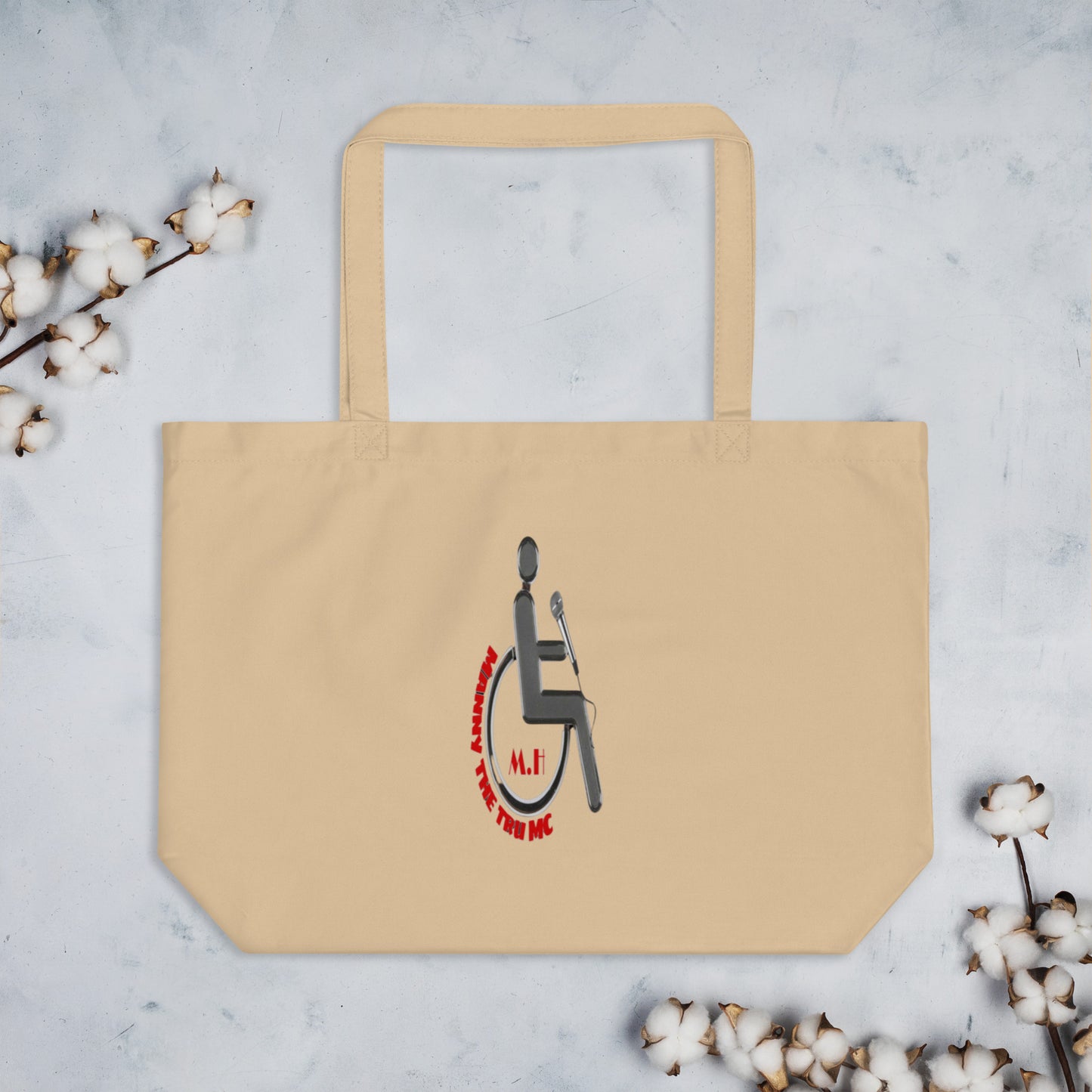 MANNY THE TRU MC Large organic tote bag