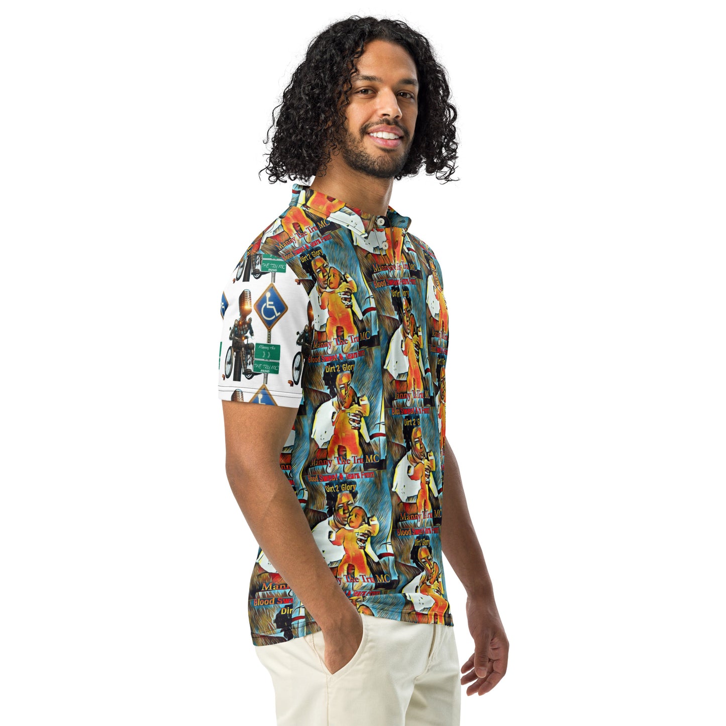 Blood Sweat & Tears from Dirt 2 Glory Men’s slim fit polo