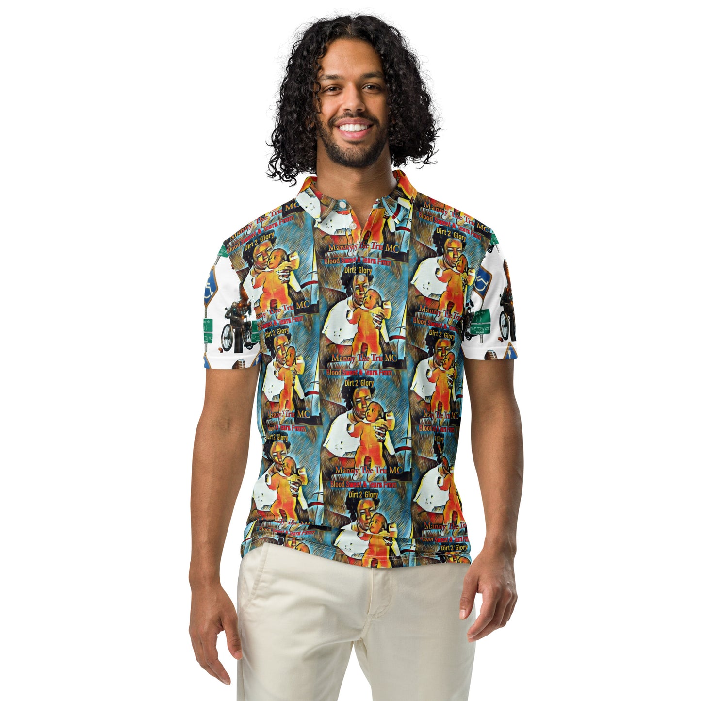 Blood Sweat & Tears from Dirt 2 Glory Men’s slim fit polo