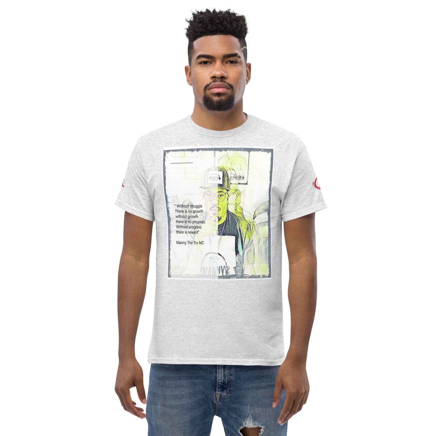 the struggle is real but necessary Men's classic tee