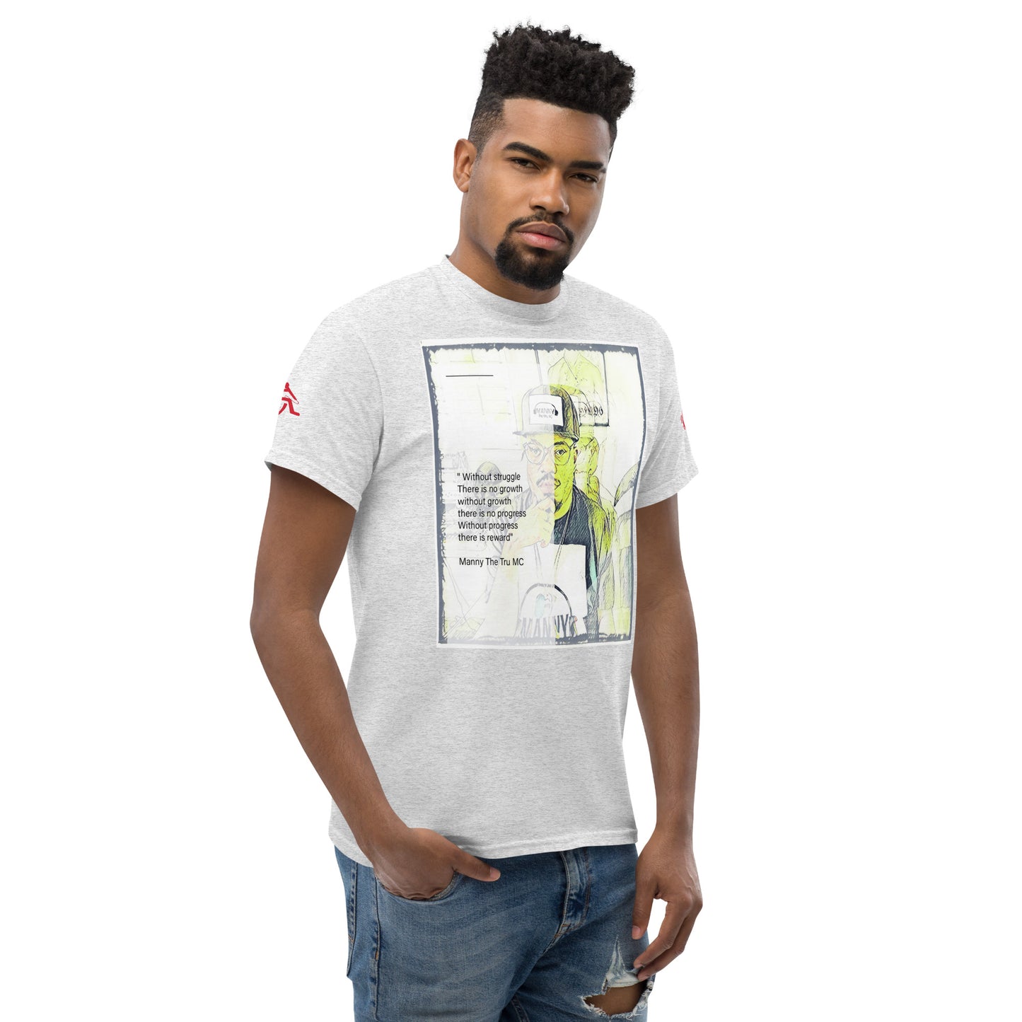 the struggle is real but necessary Men's classic tee