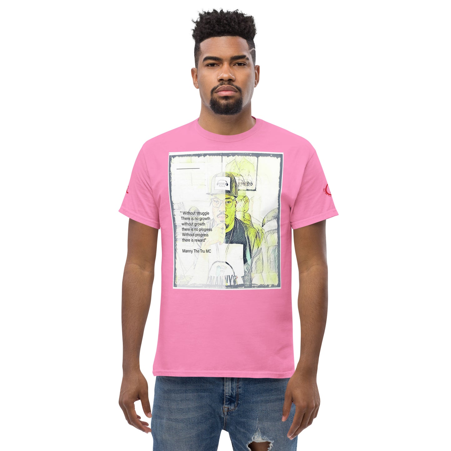 the struggle is real but necessary Men's classic tee