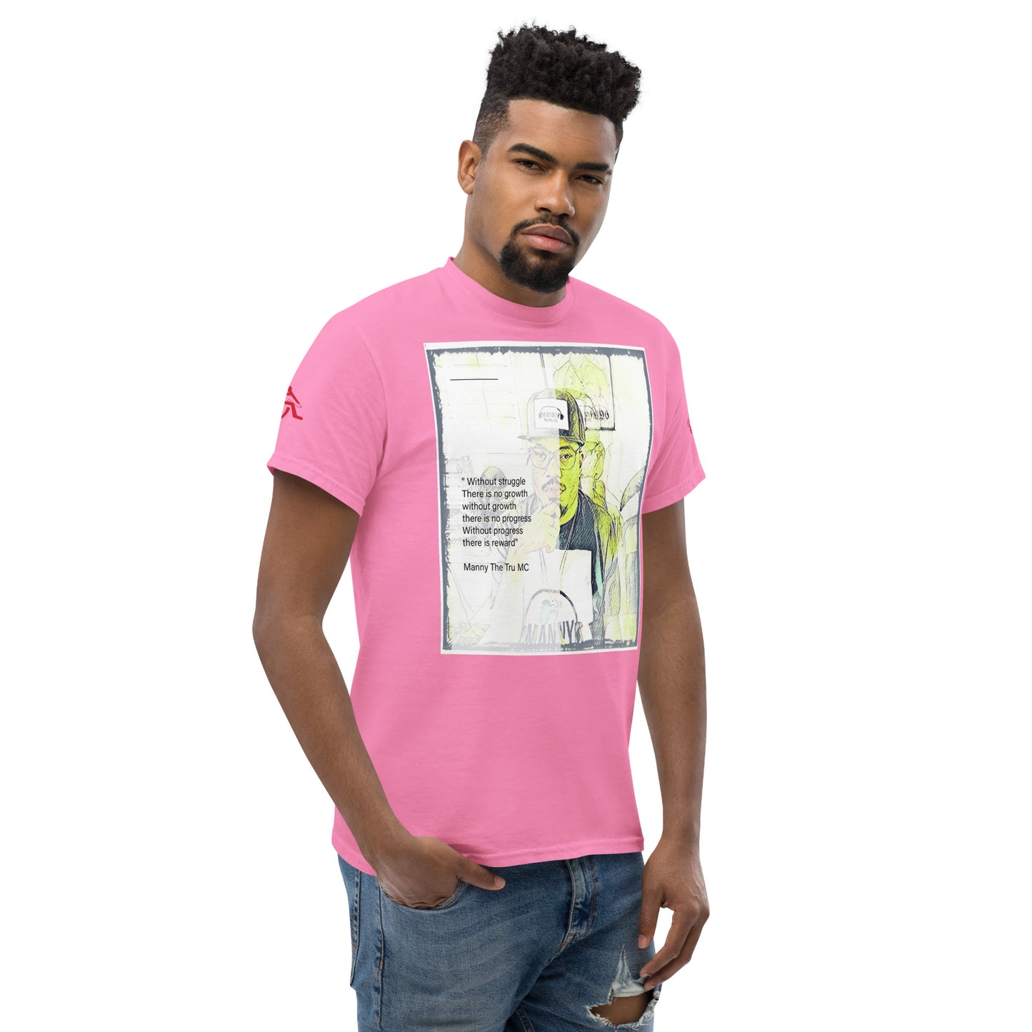 the struggle is real but necessary Men's classic tee