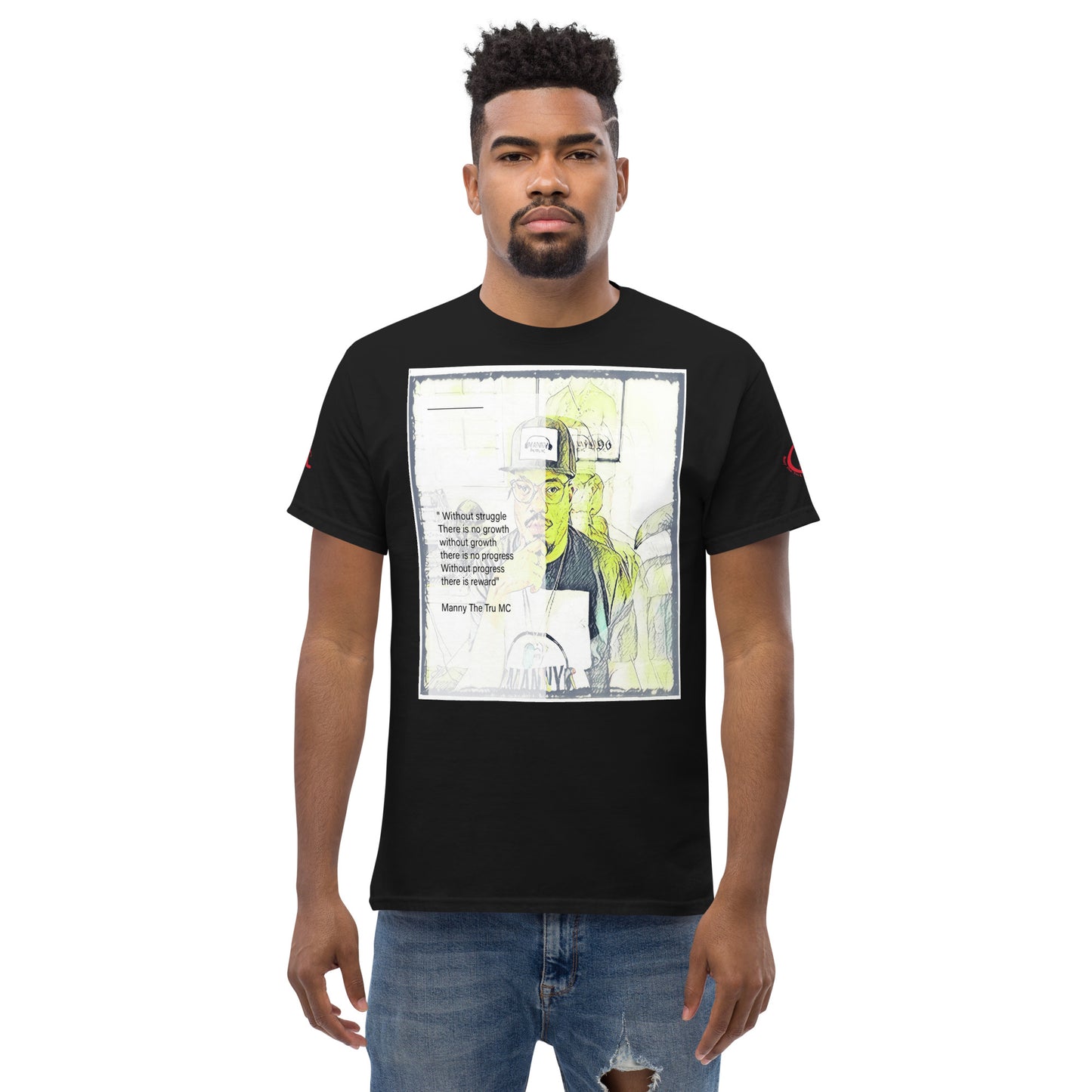 the struggle is real but necessary Men's classic tee