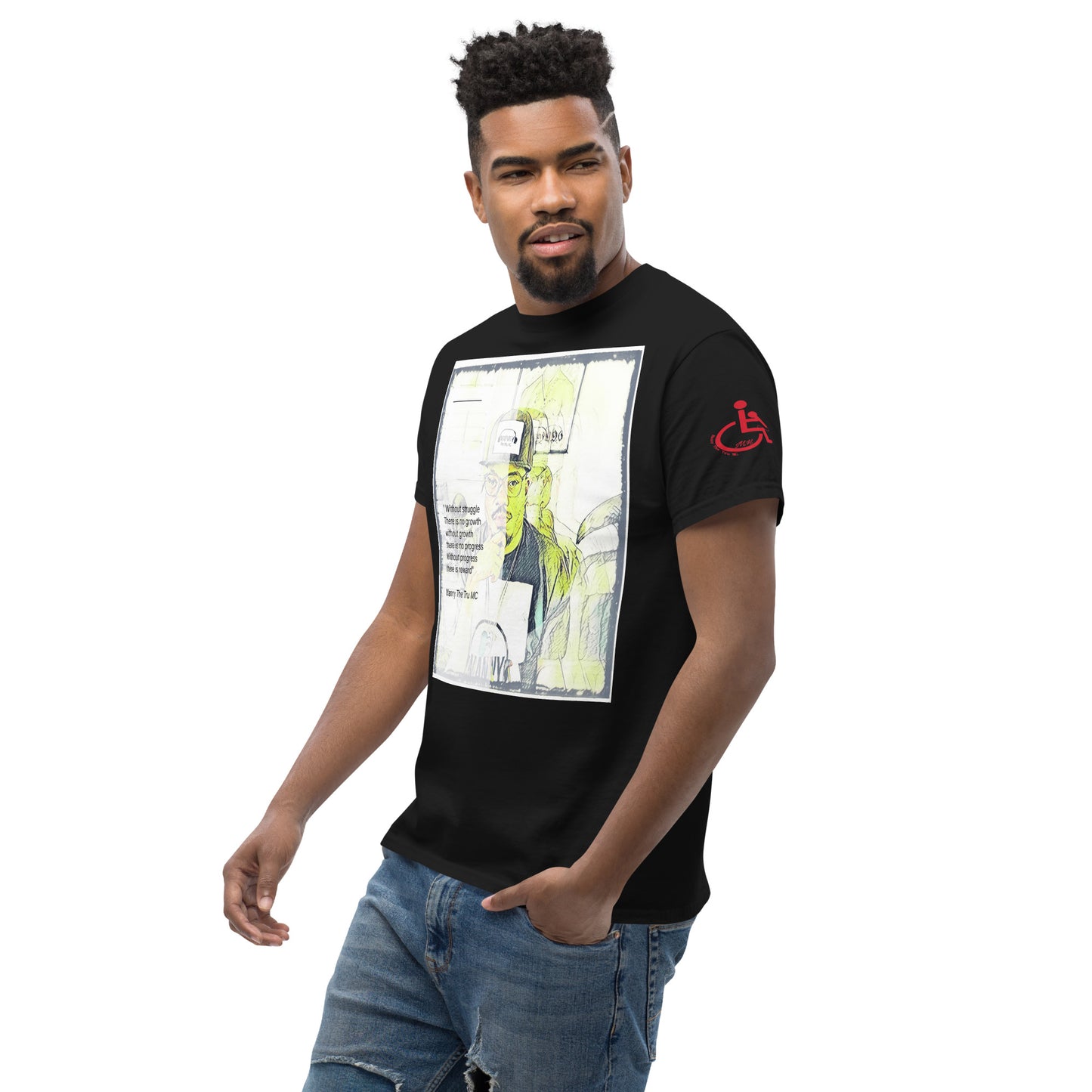 the struggle is real but necessary Men's classic tee