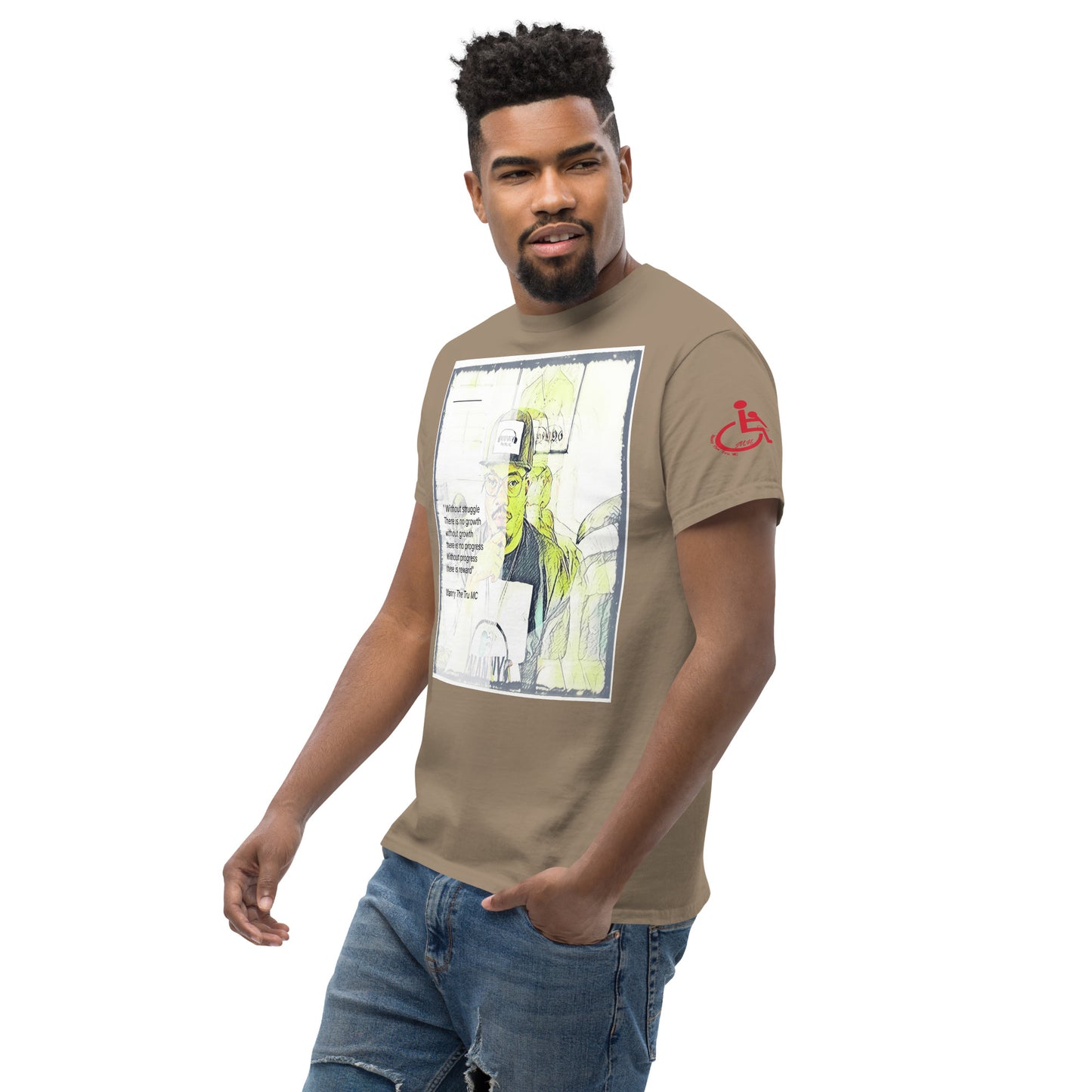 the struggle is real but necessary Men's classic tee