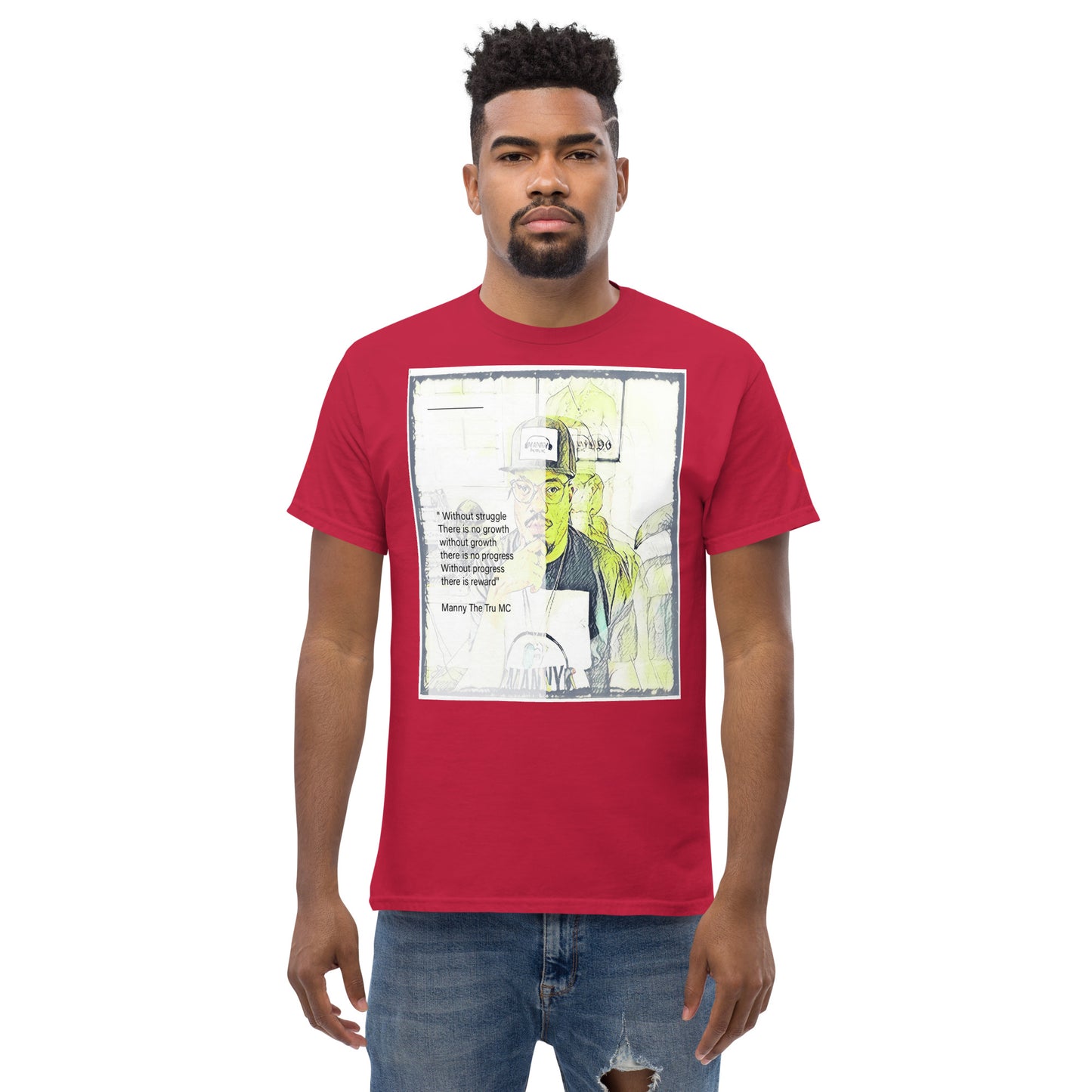 the struggle is real but necessary Men's classic tee
