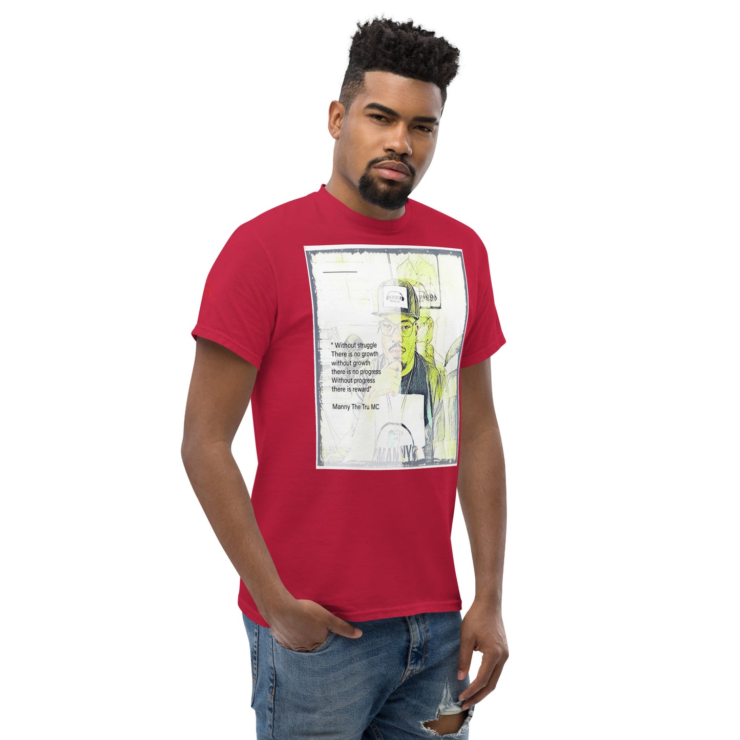 the struggle is real but necessary Men's classic tee