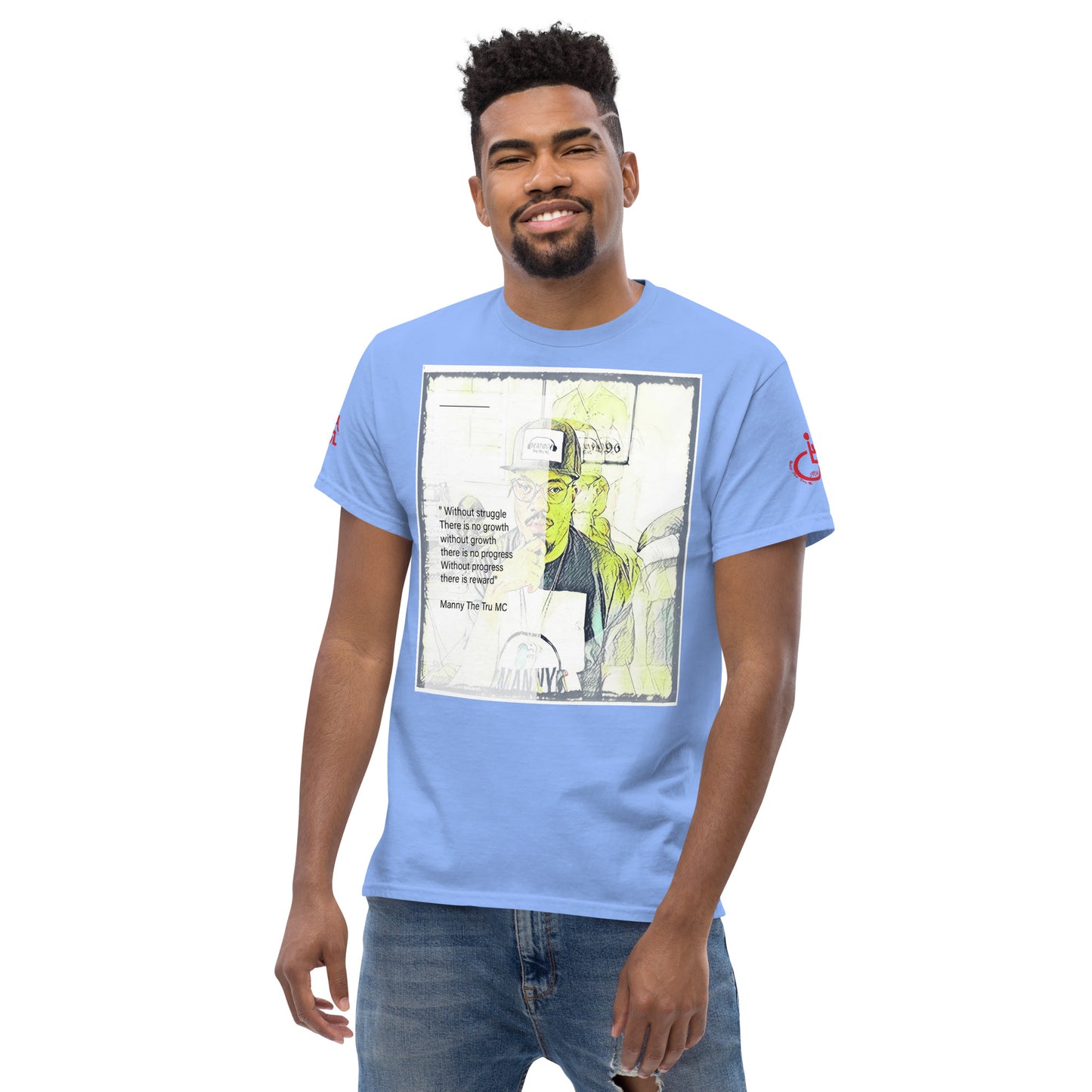 the struggle is real but necessary Men's classic tee