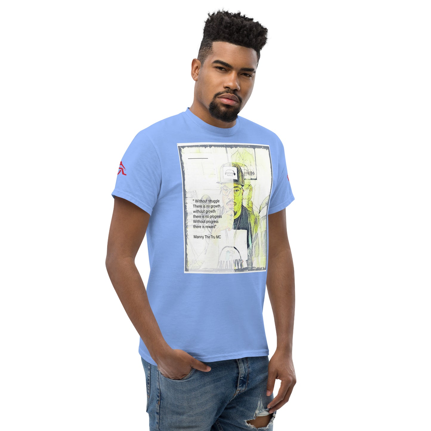 the struggle is real but necessary Men's classic tee