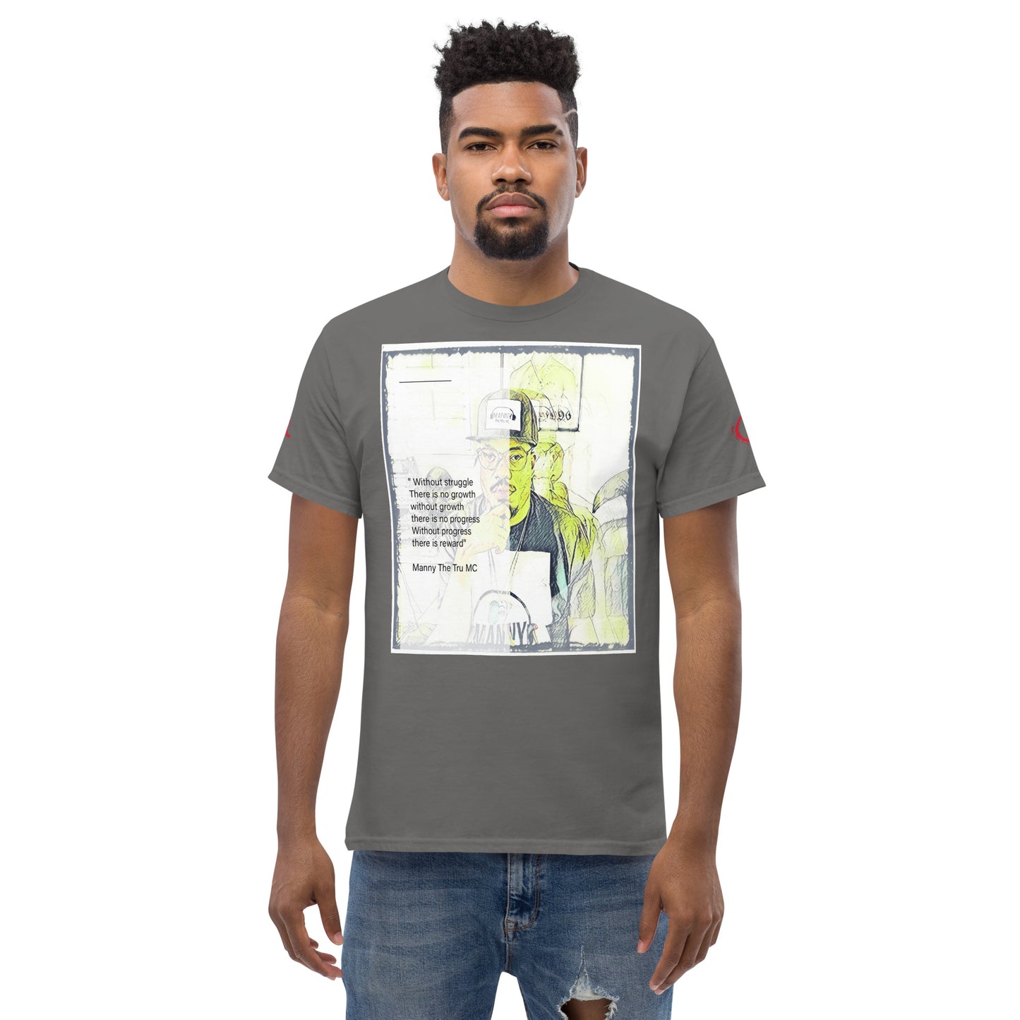 the struggle is real but necessary Men's classic tee