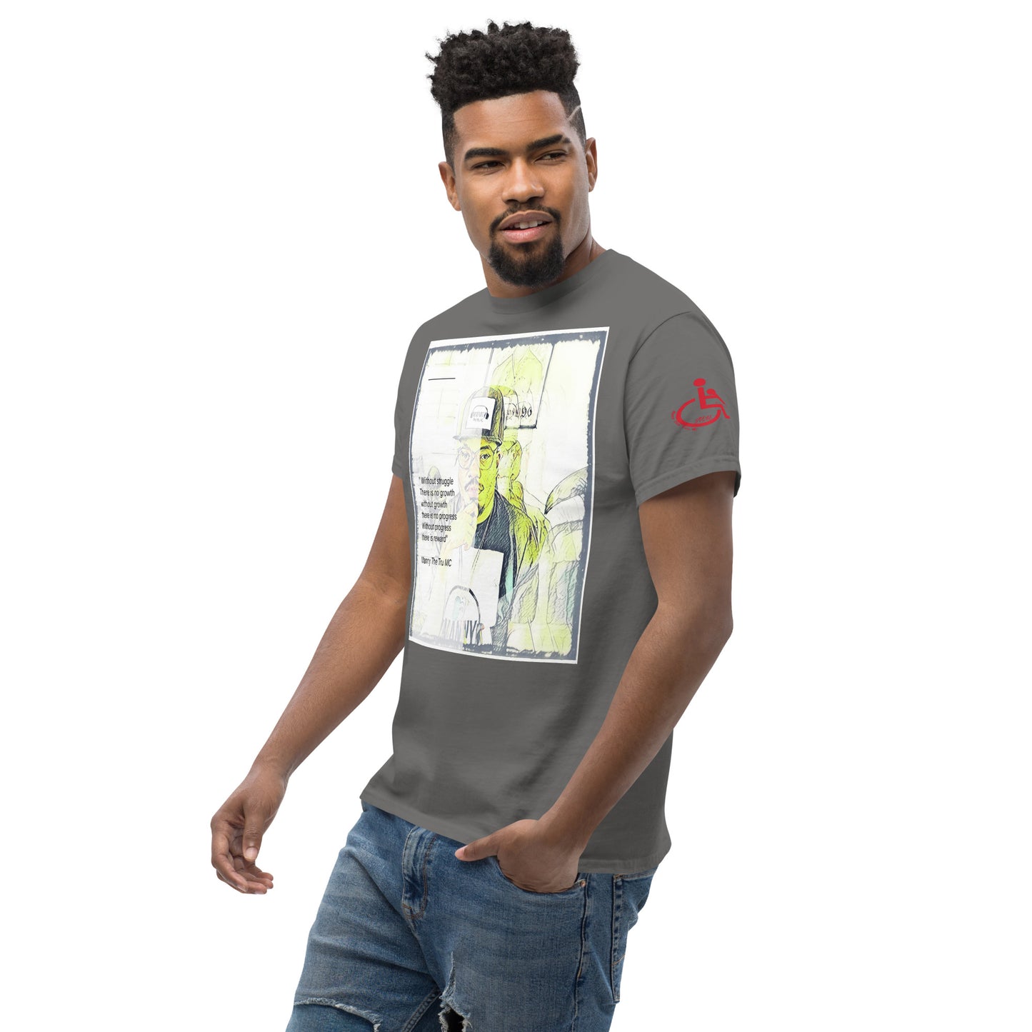 the struggle is real but necessary Men's classic tee