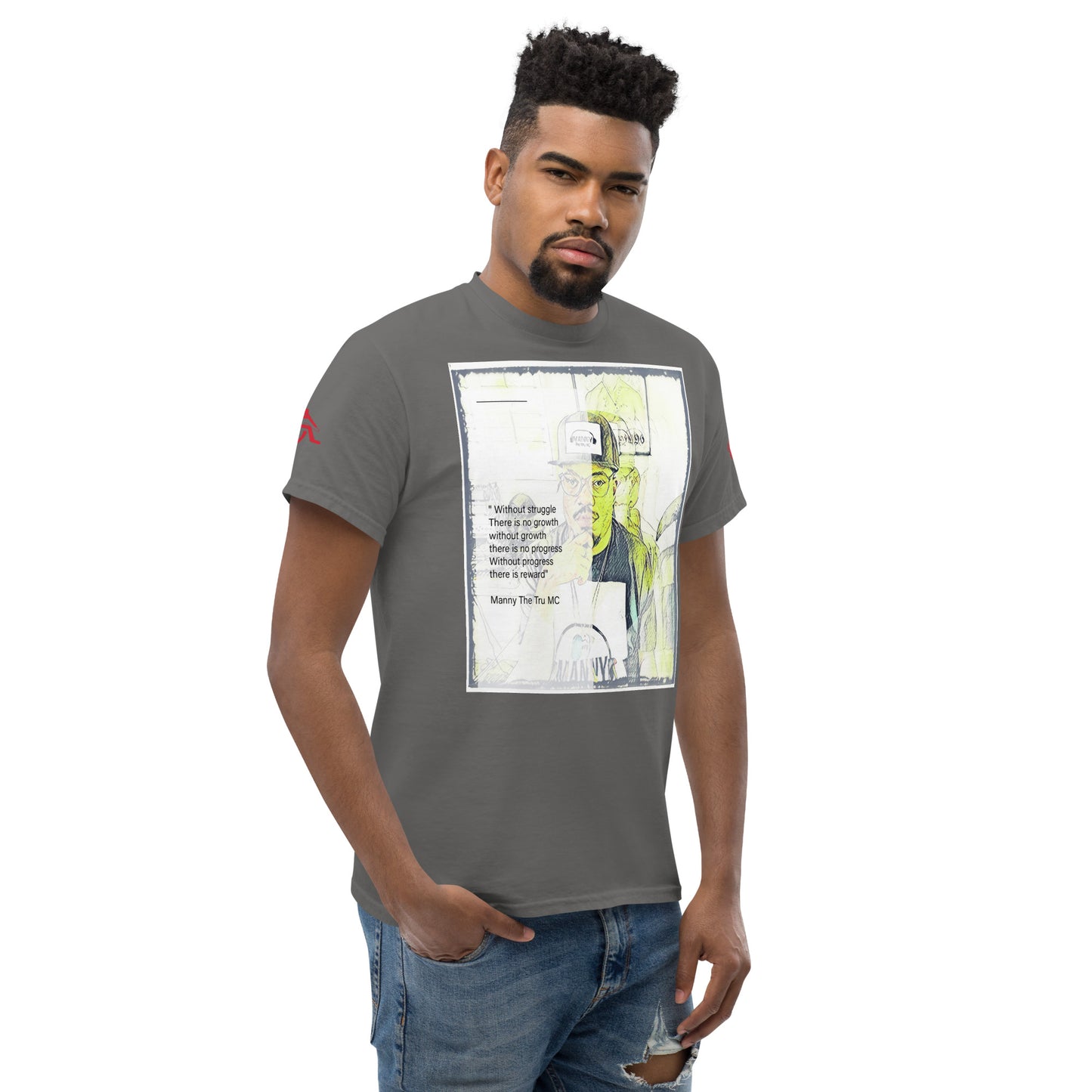 the struggle is real but necessary Men's classic tee