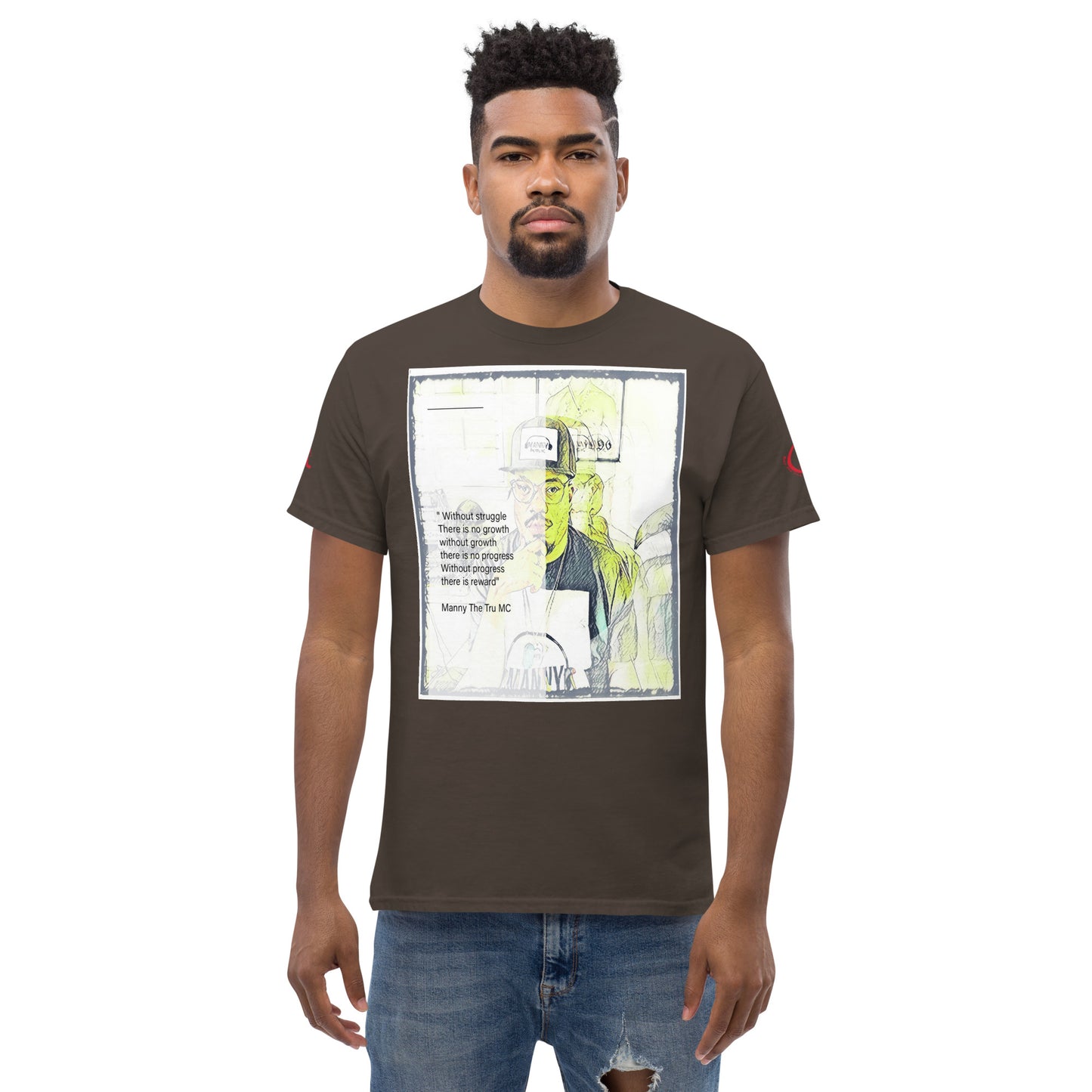the struggle is real but necessary Men's classic tee