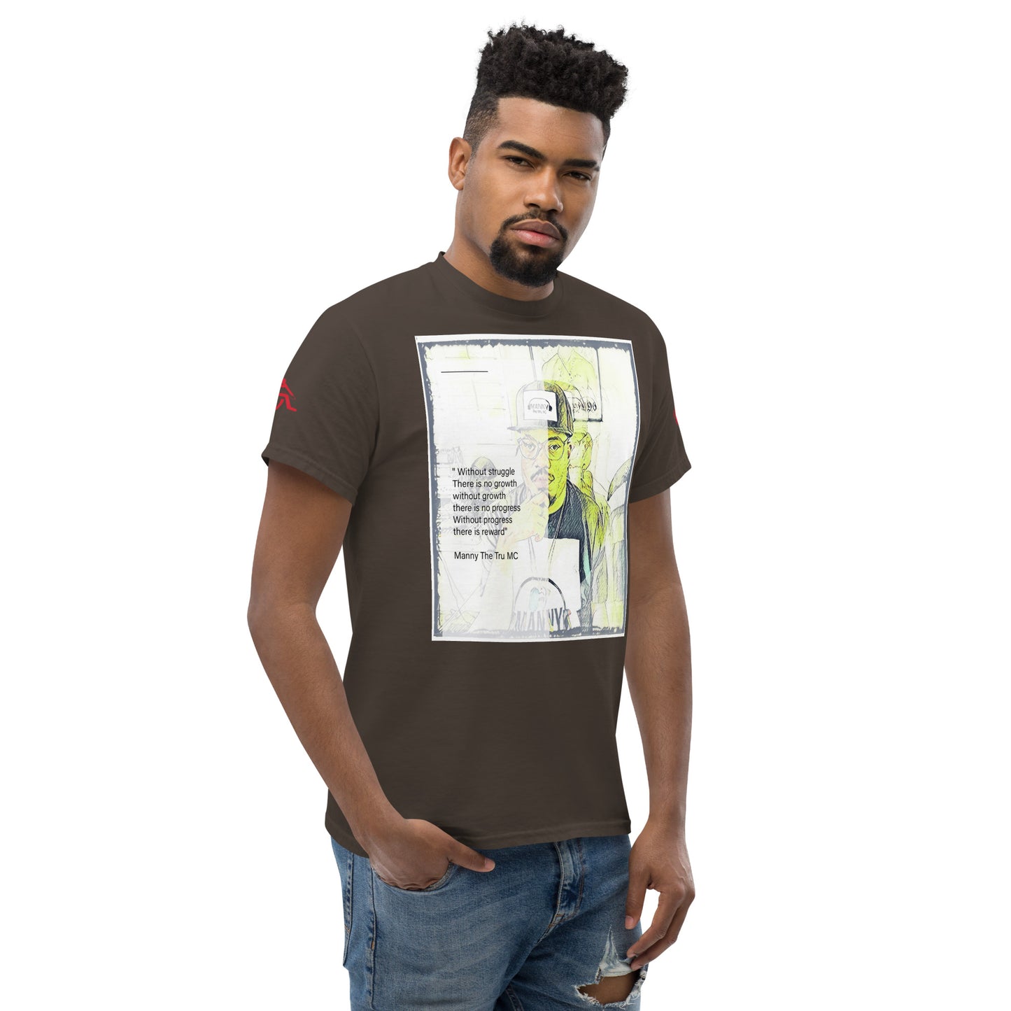 the struggle is real but necessary Men's classic tee