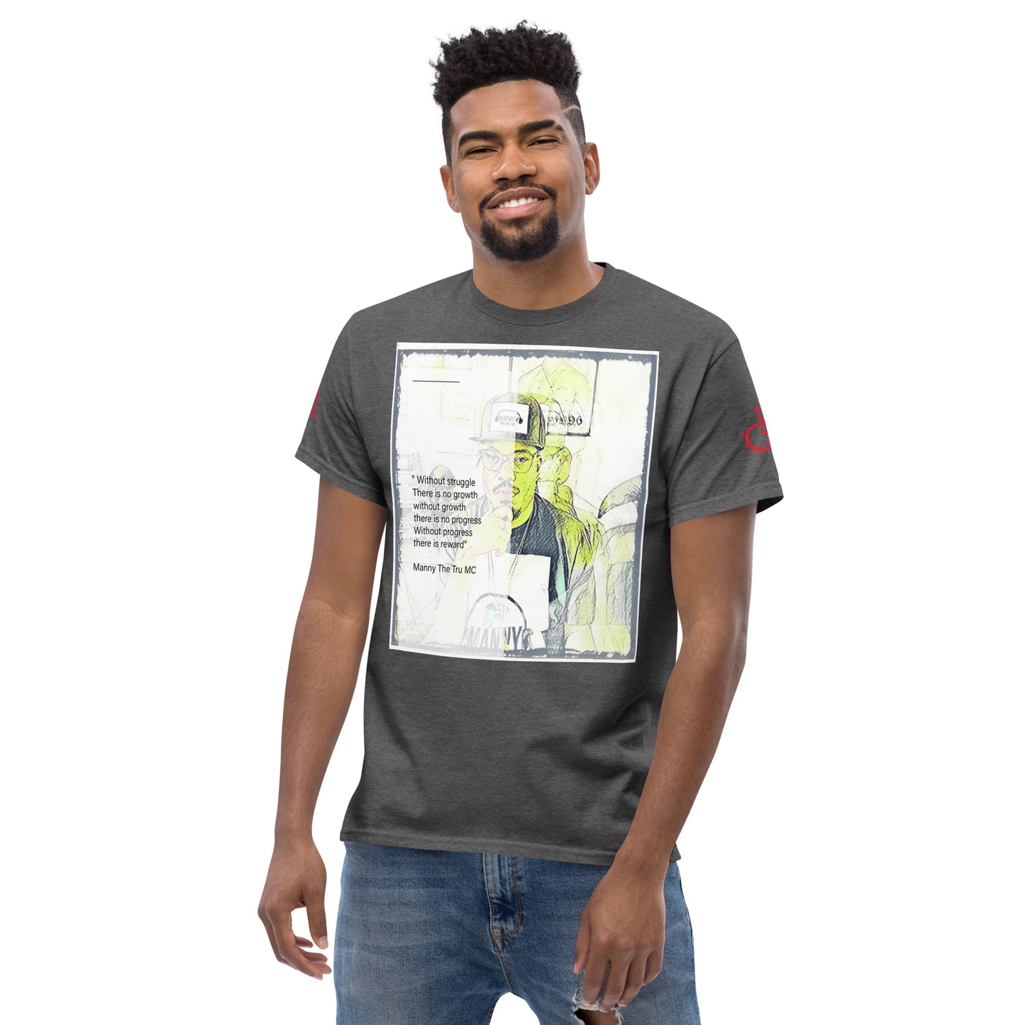 the struggle is real but necessary Men's classic tee