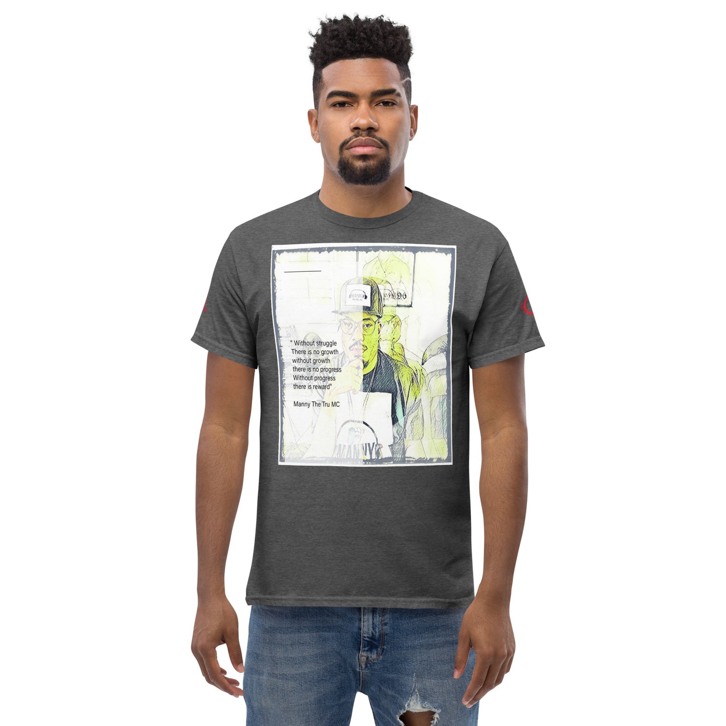 the struggle is real but necessary Men's classic tee