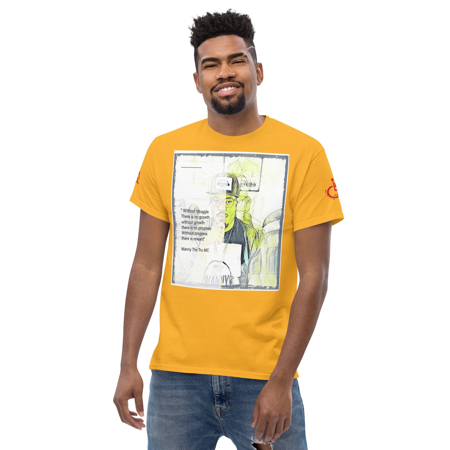 the struggle is real but necessary Men's classic tee