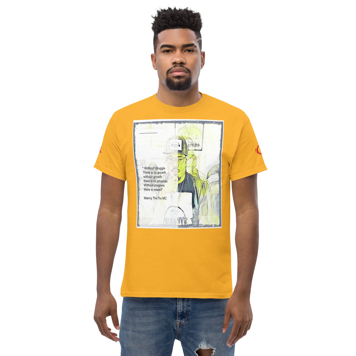 the struggle is real but necessary Men's classic tee