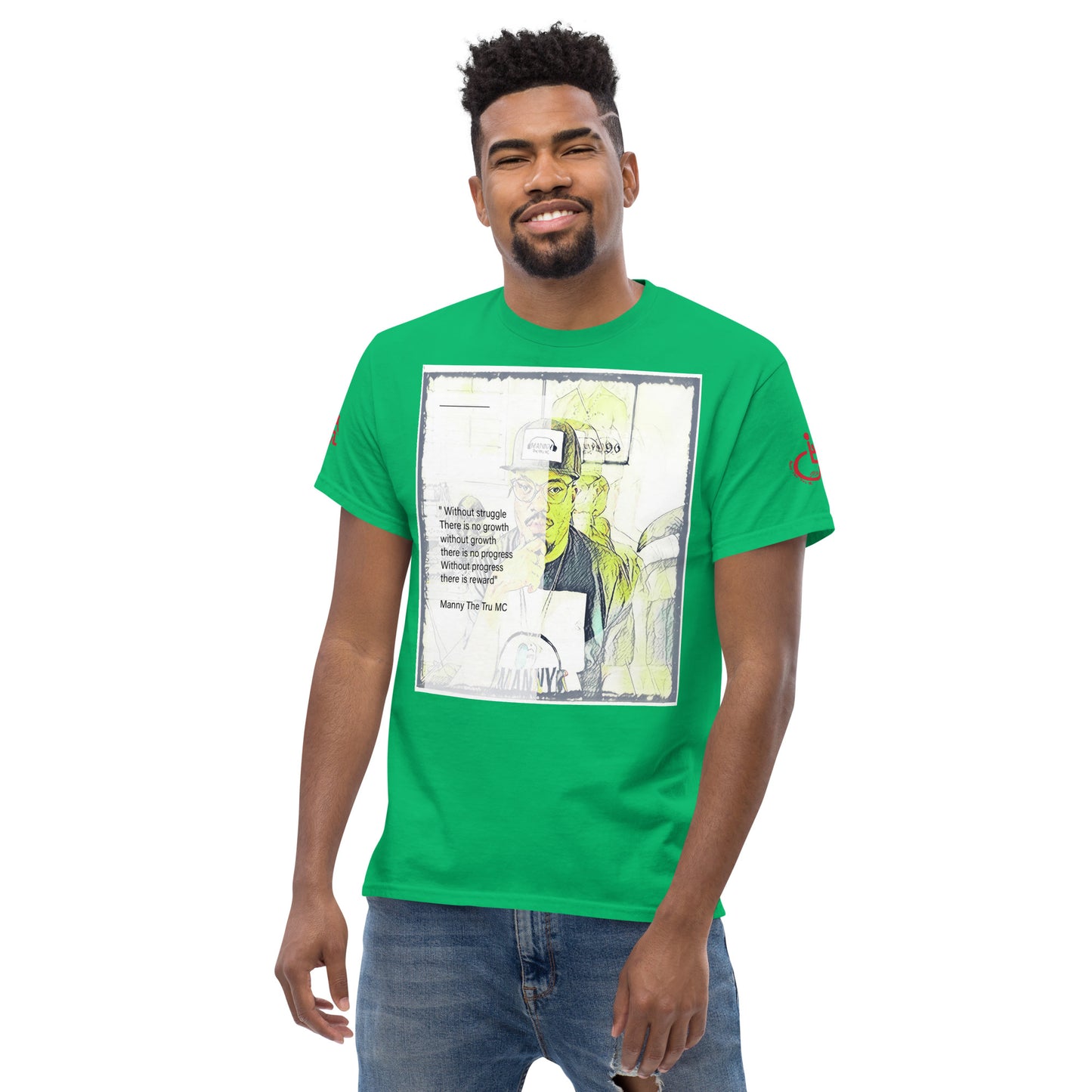 the struggle is real but necessary Men's classic tee
