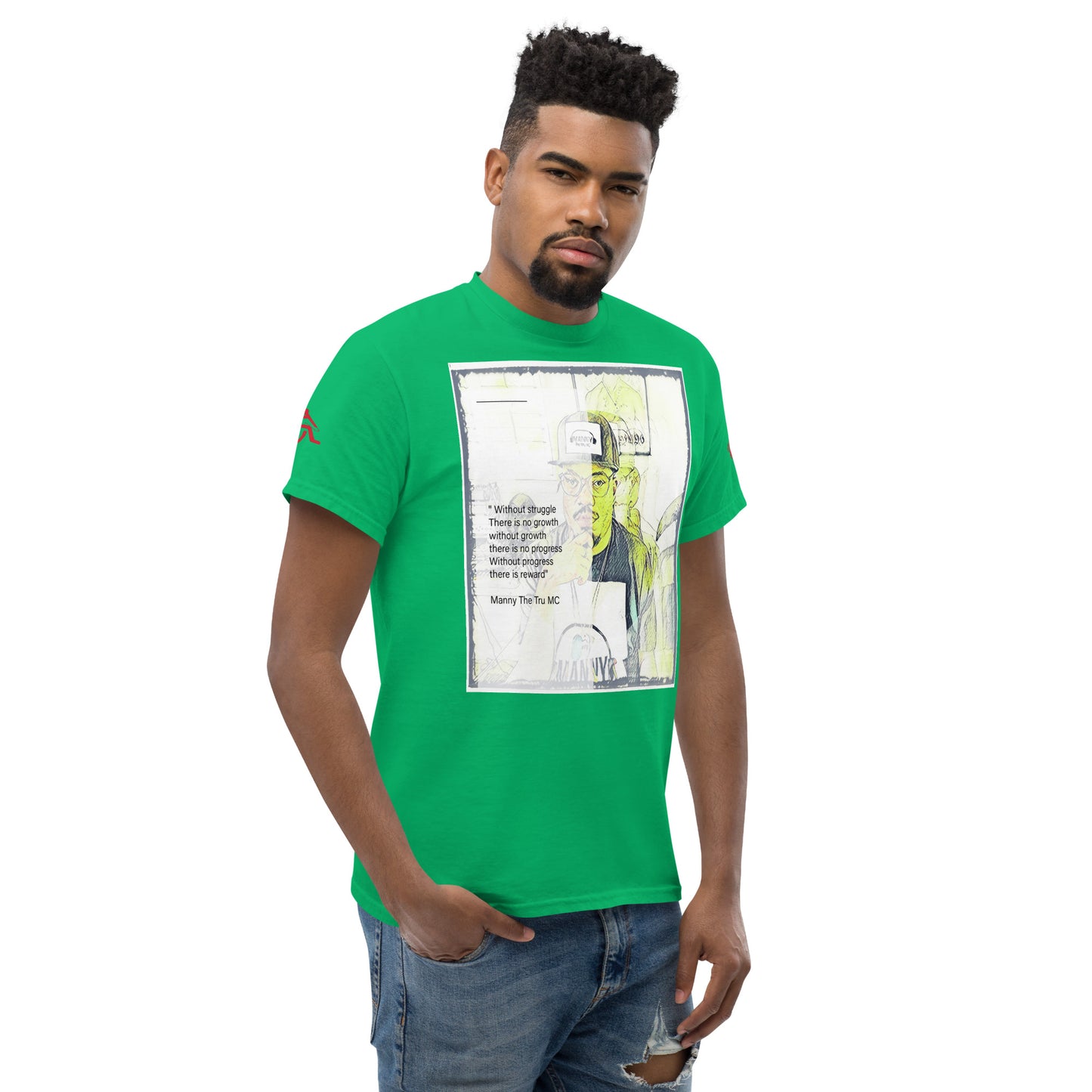 the struggle is real but necessary Men's classic tee