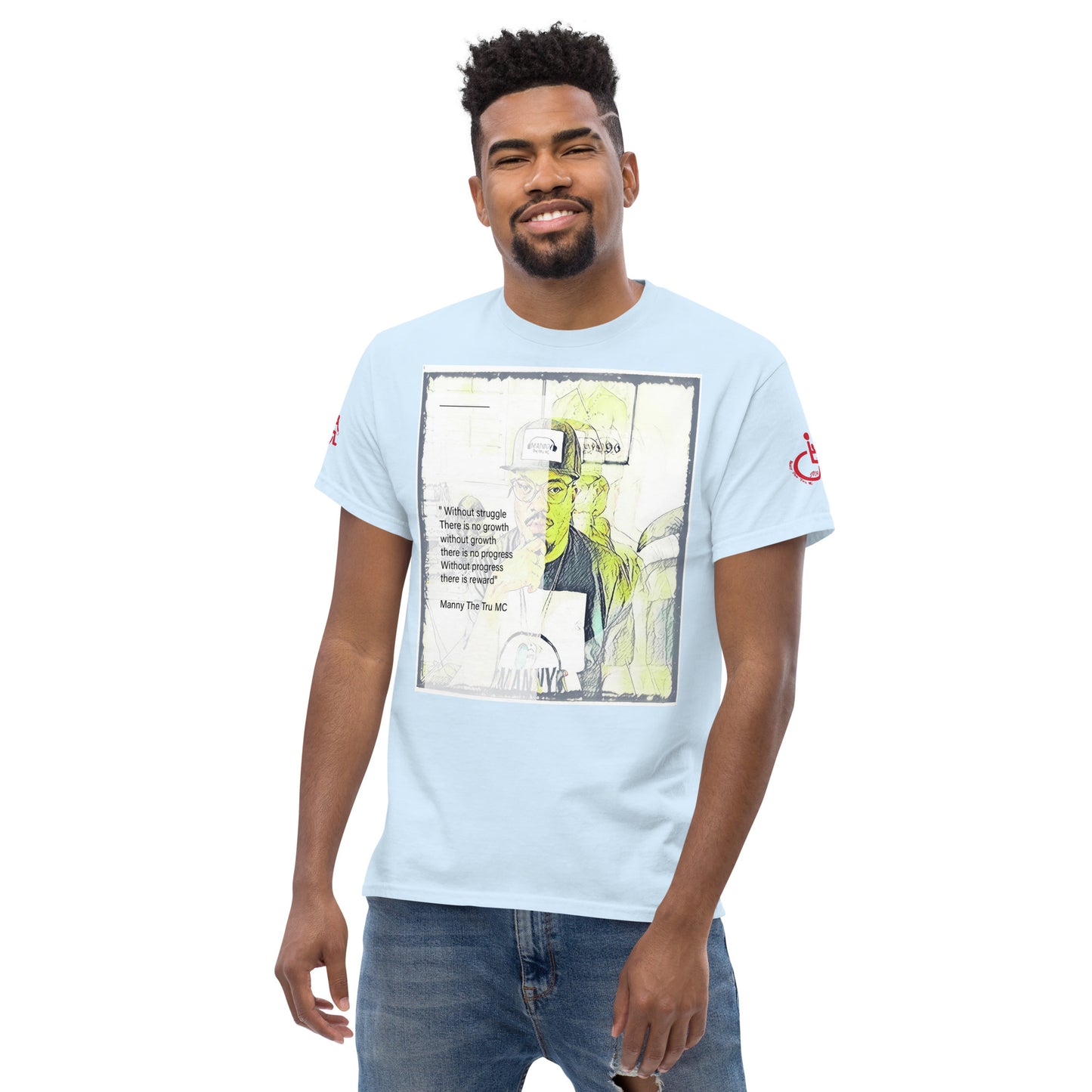 the struggle is real but necessary Men's classic tee