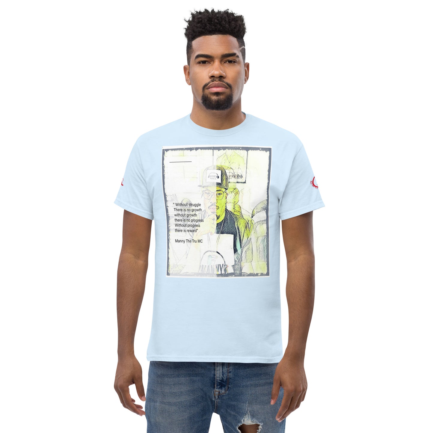 the struggle is real but necessary Men's classic tee