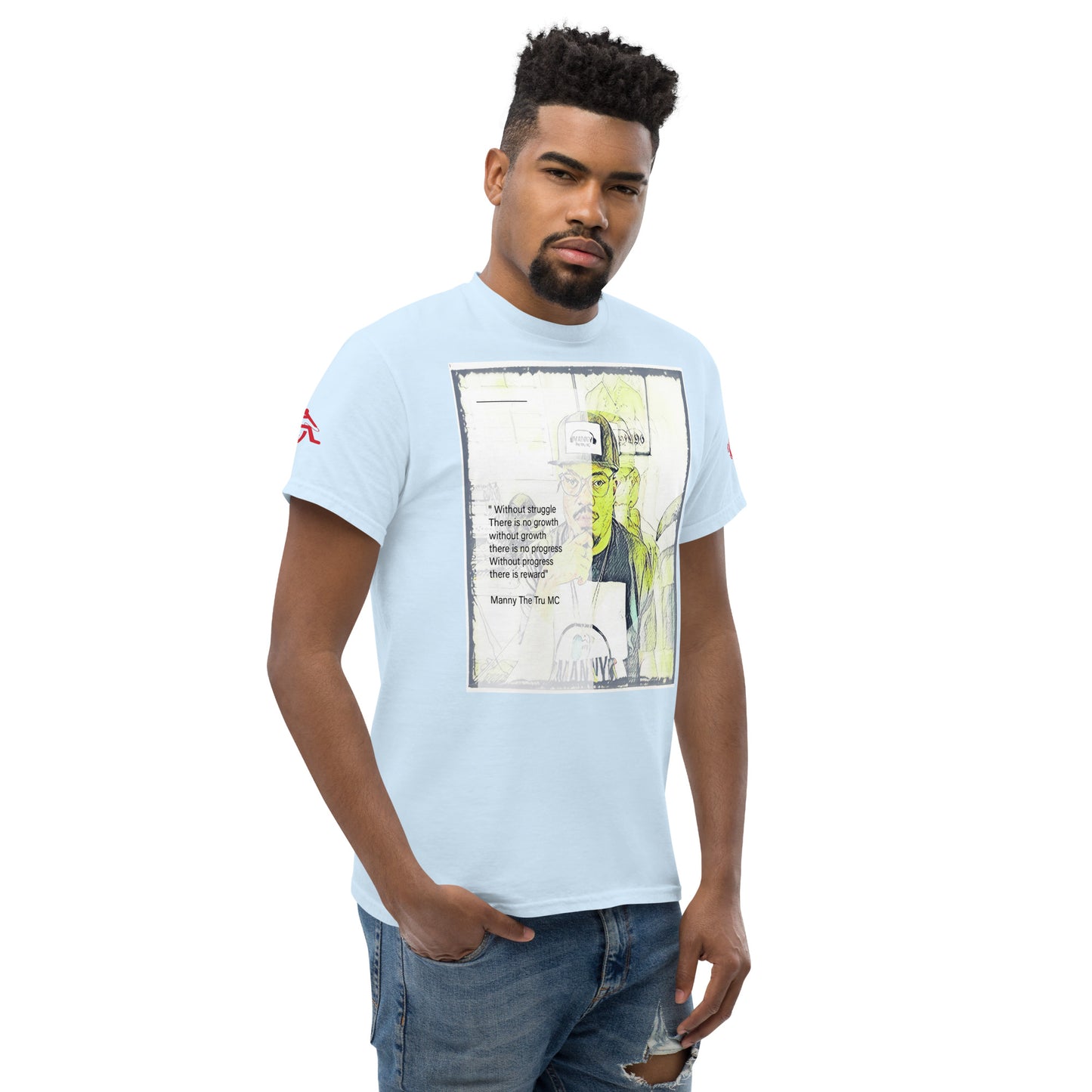the struggle is real but necessary Men's classic tee