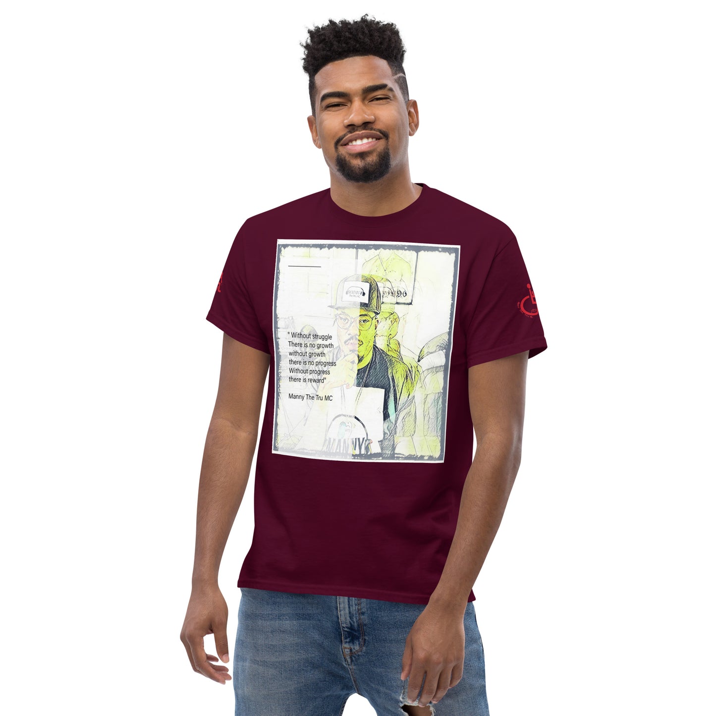 the struggle is real but necessary Men's classic tee