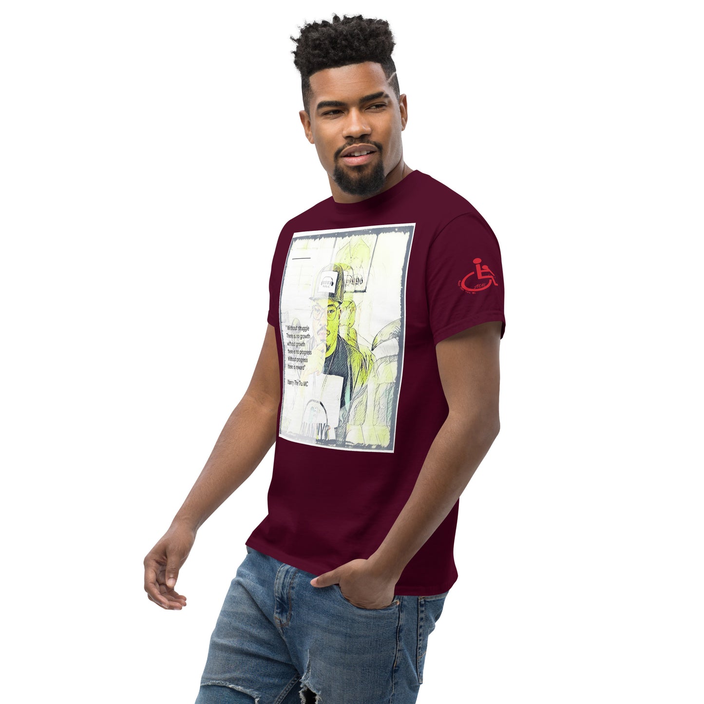 the struggle is real but necessary Men's classic tee