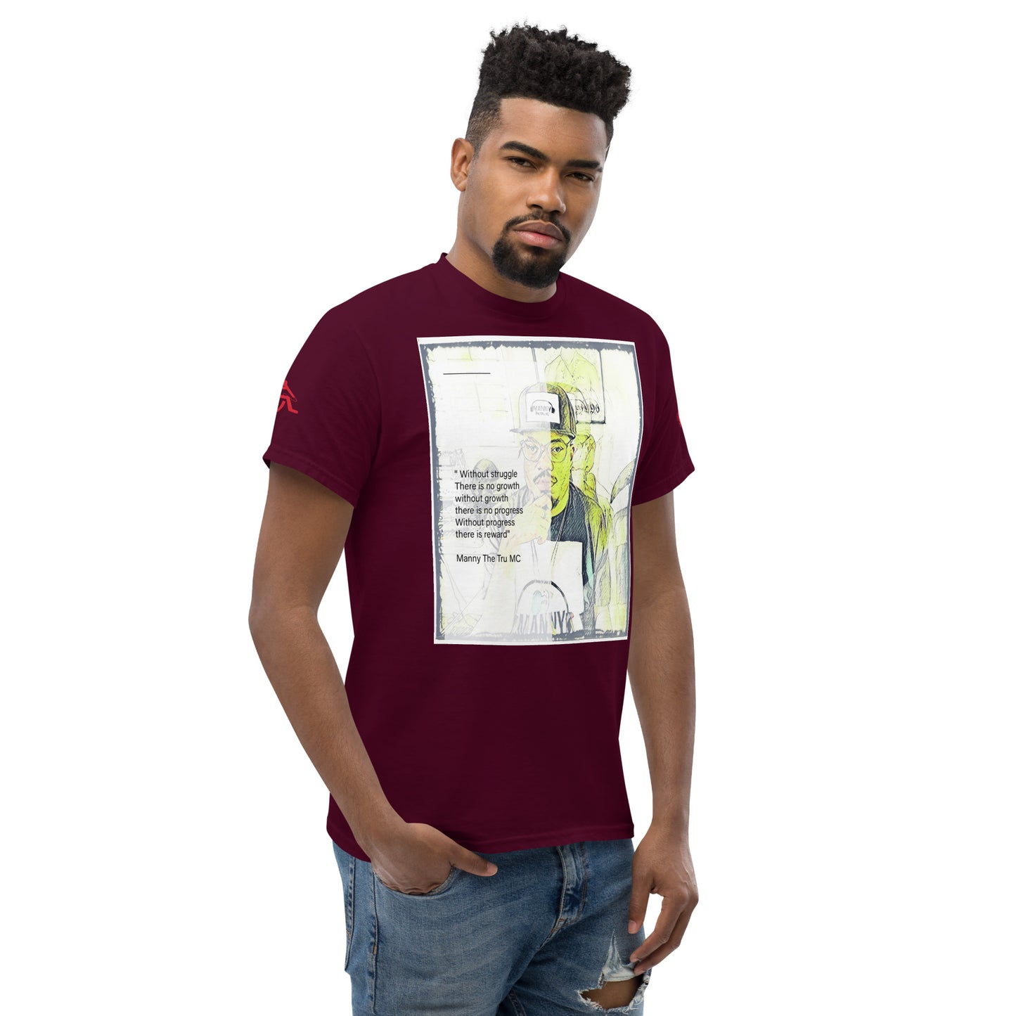 the struggle is real but necessary Men's classic tee