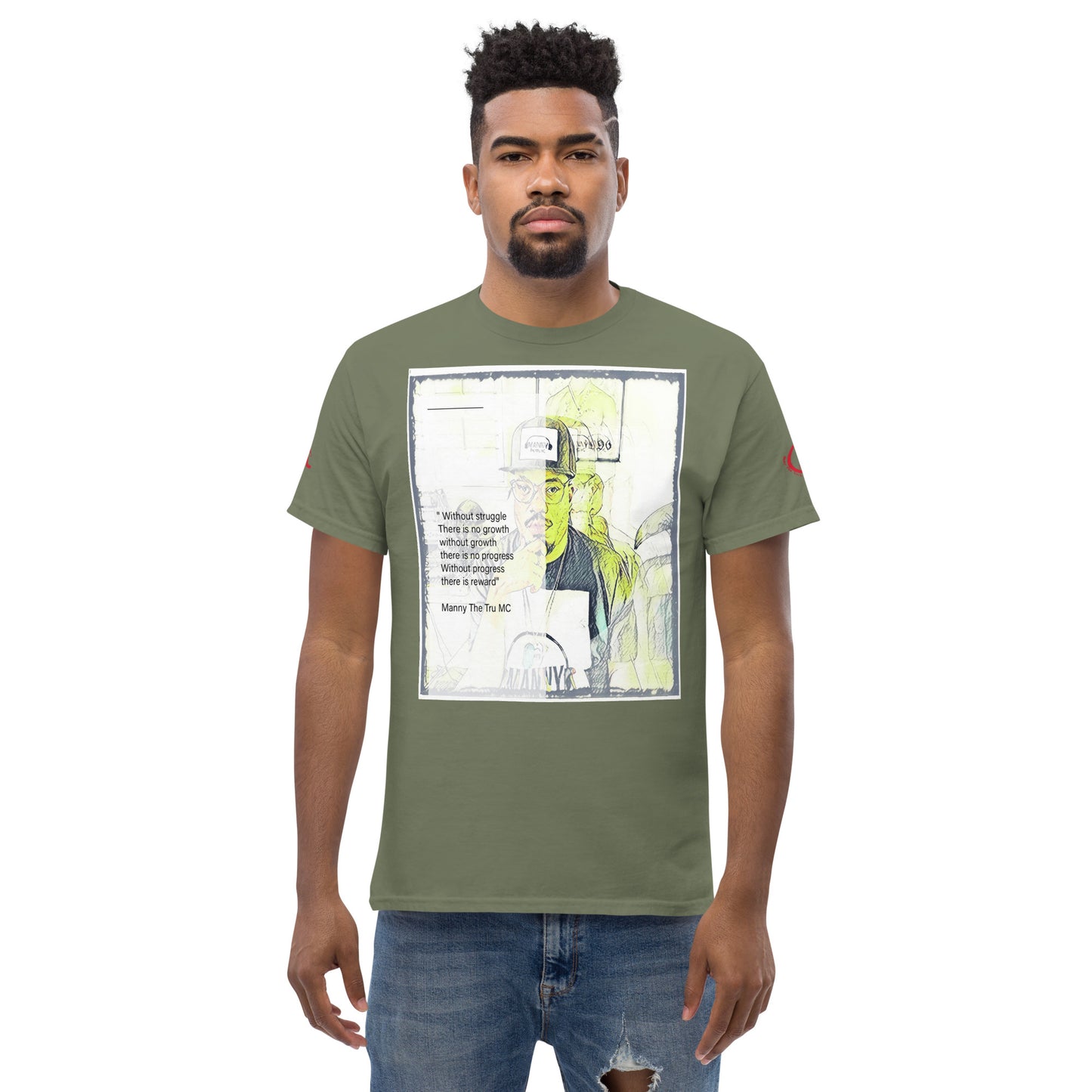 the struggle is real but necessary Men's classic tee