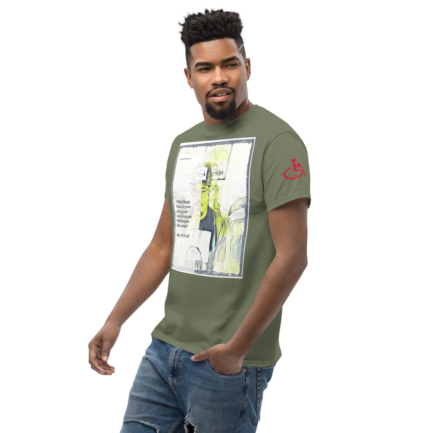 the struggle is real but necessary Men's classic tee