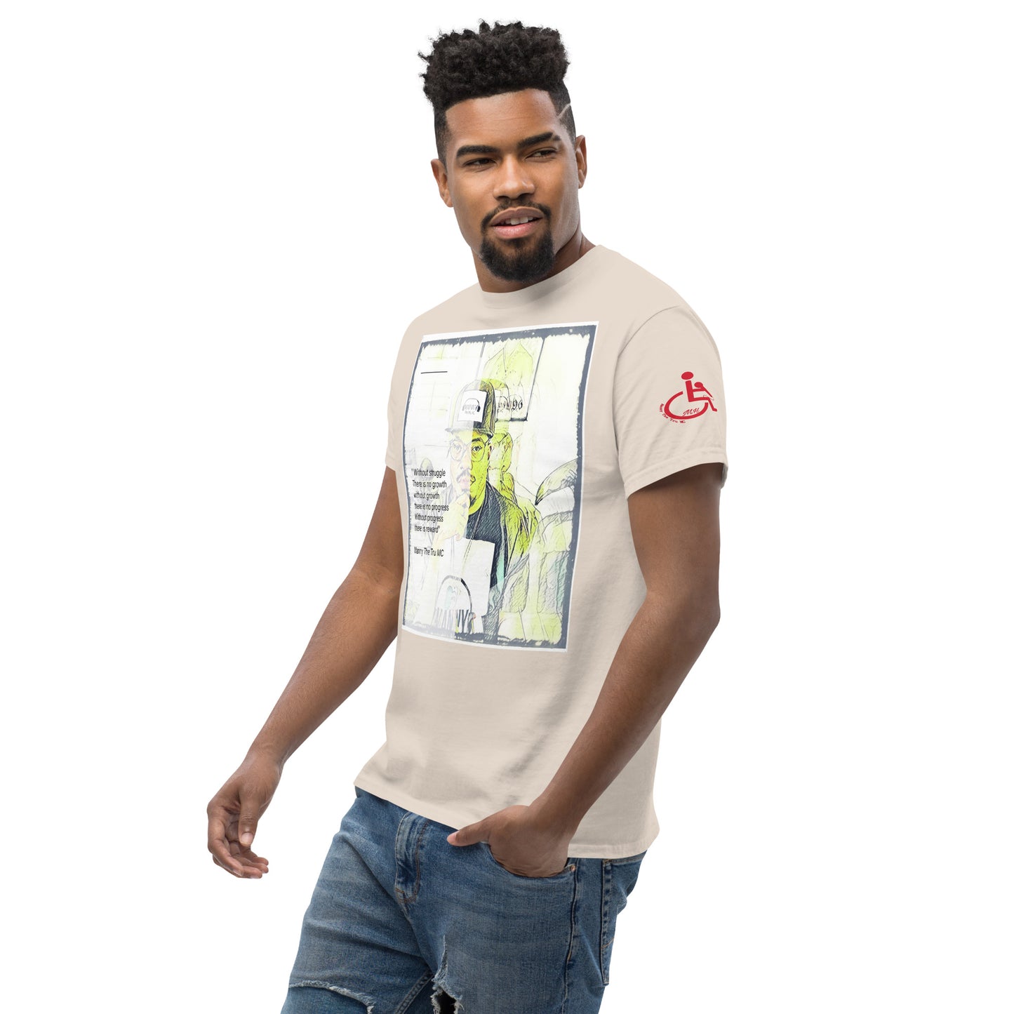 the struggle is real but necessary Men's classic tee