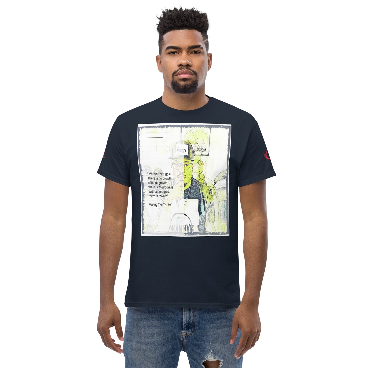 the struggle is real but necessary Men's classic tee