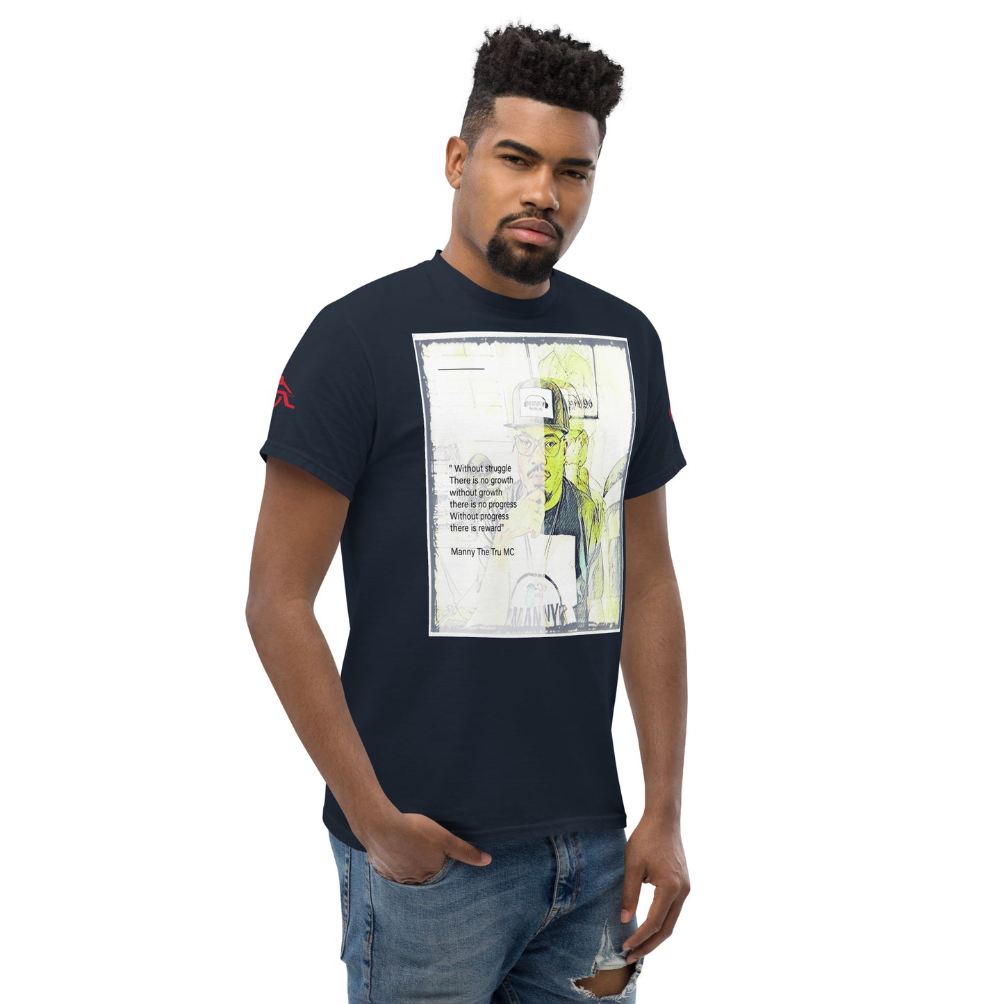 the struggle is real but necessary Men's classic tee