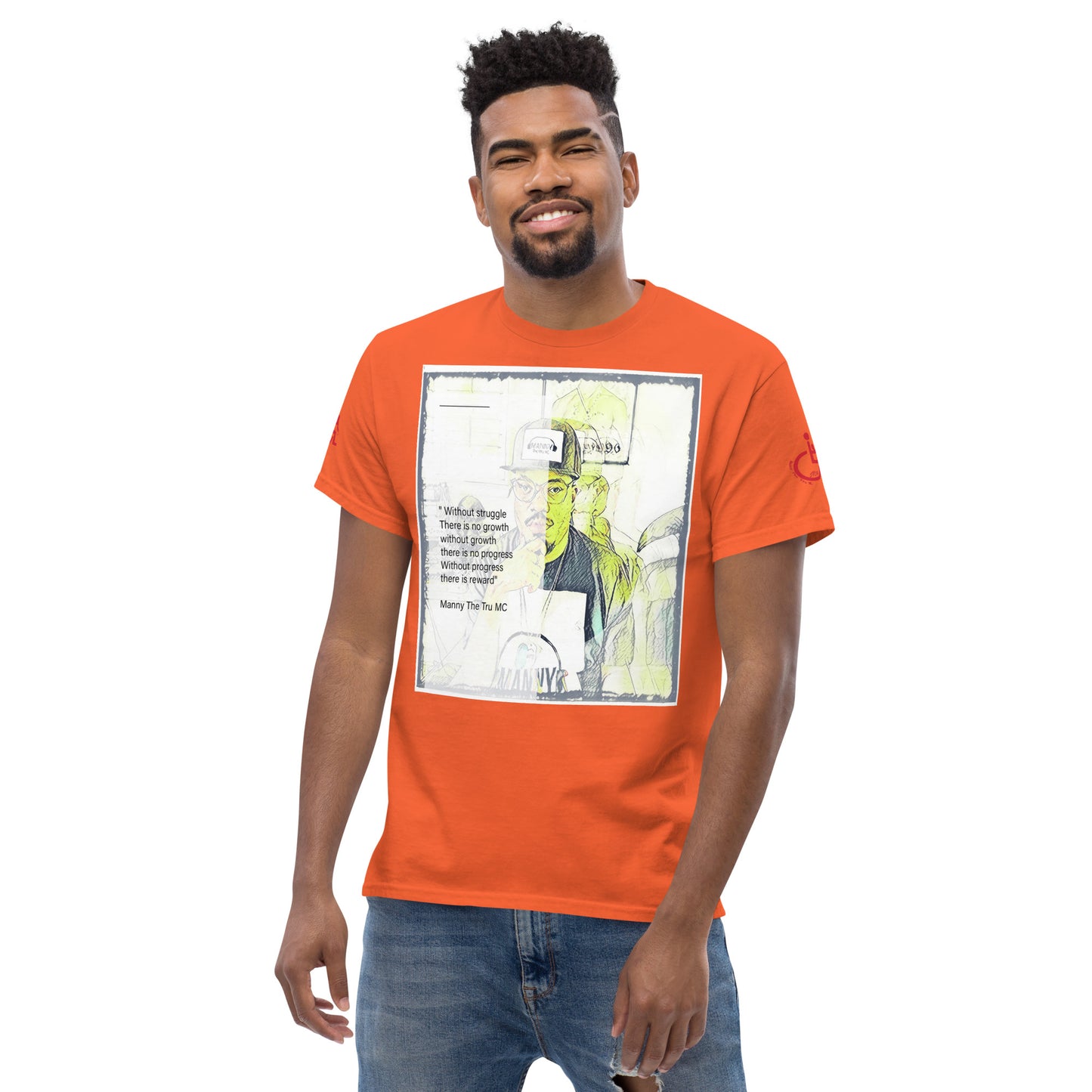 the struggle is real but necessary Men's classic tee