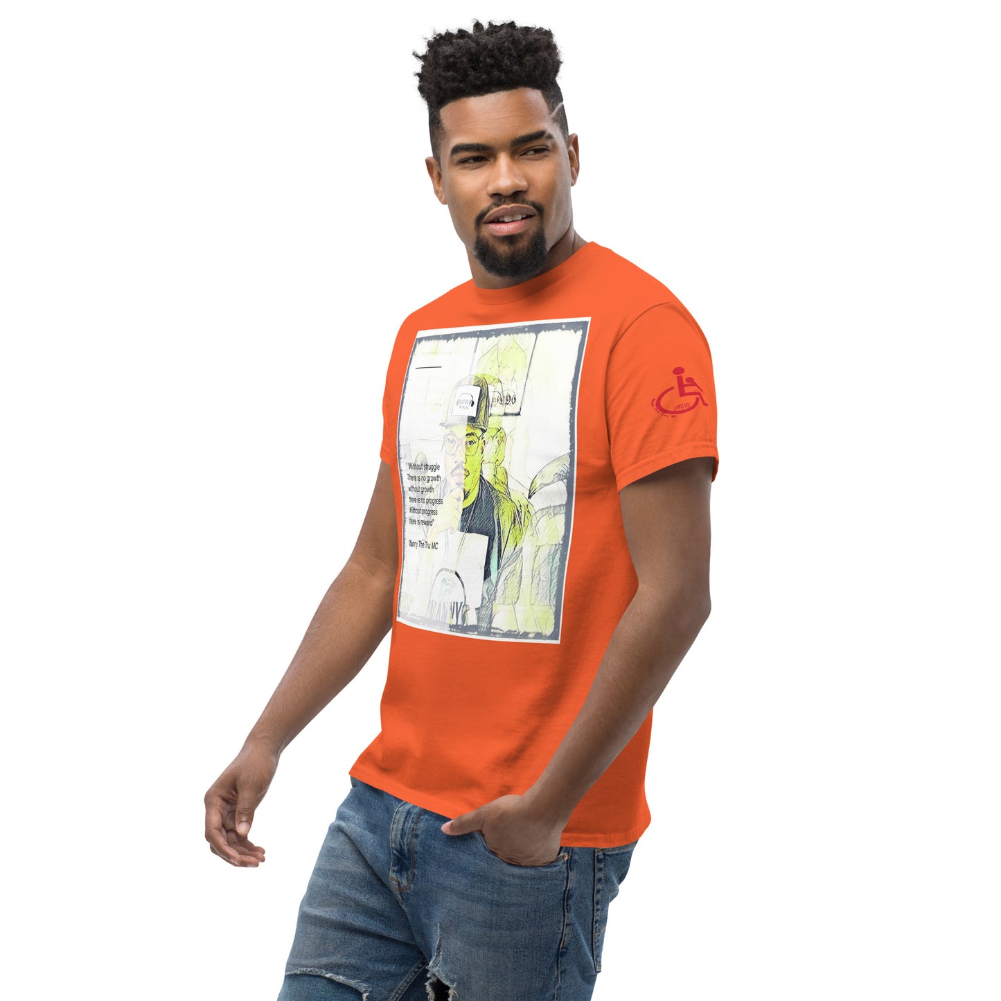 the struggle is real but necessary Men's classic tee