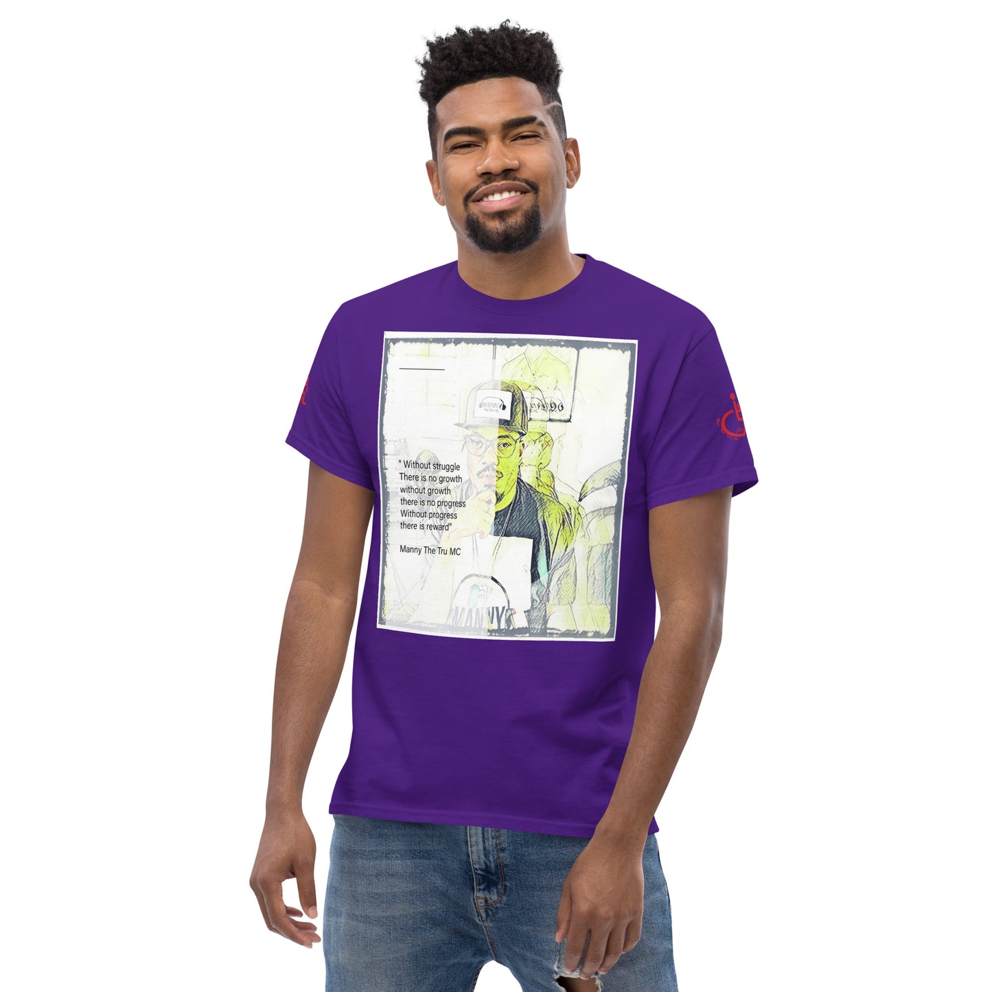 the struggle is real but necessary Men's classic tee