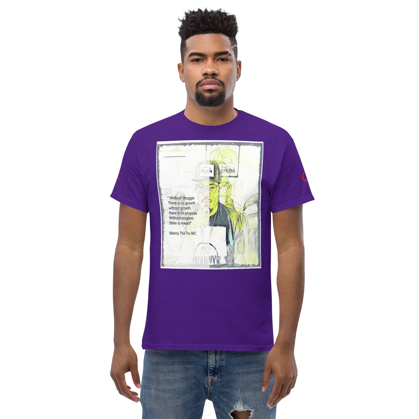 the struggle is real but necessary Men's classic tee