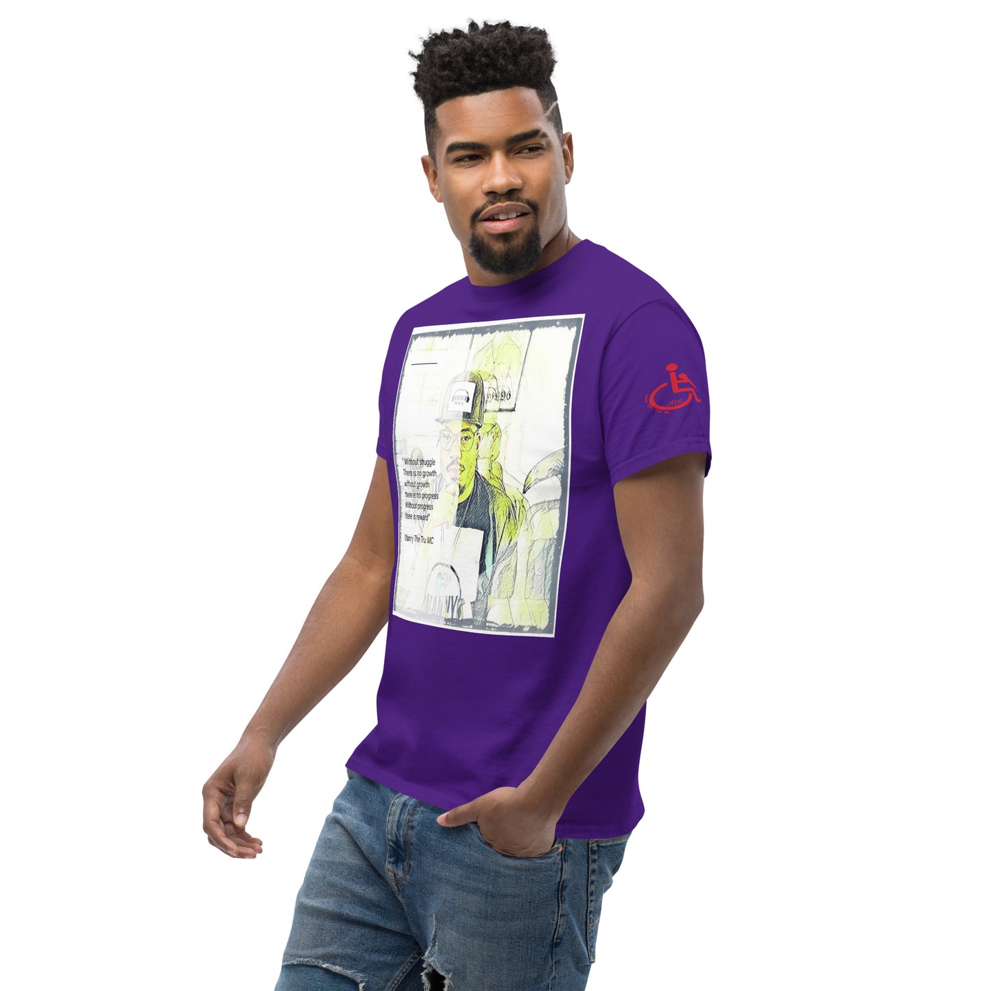 the struggle is real but necessary Men's classic tee