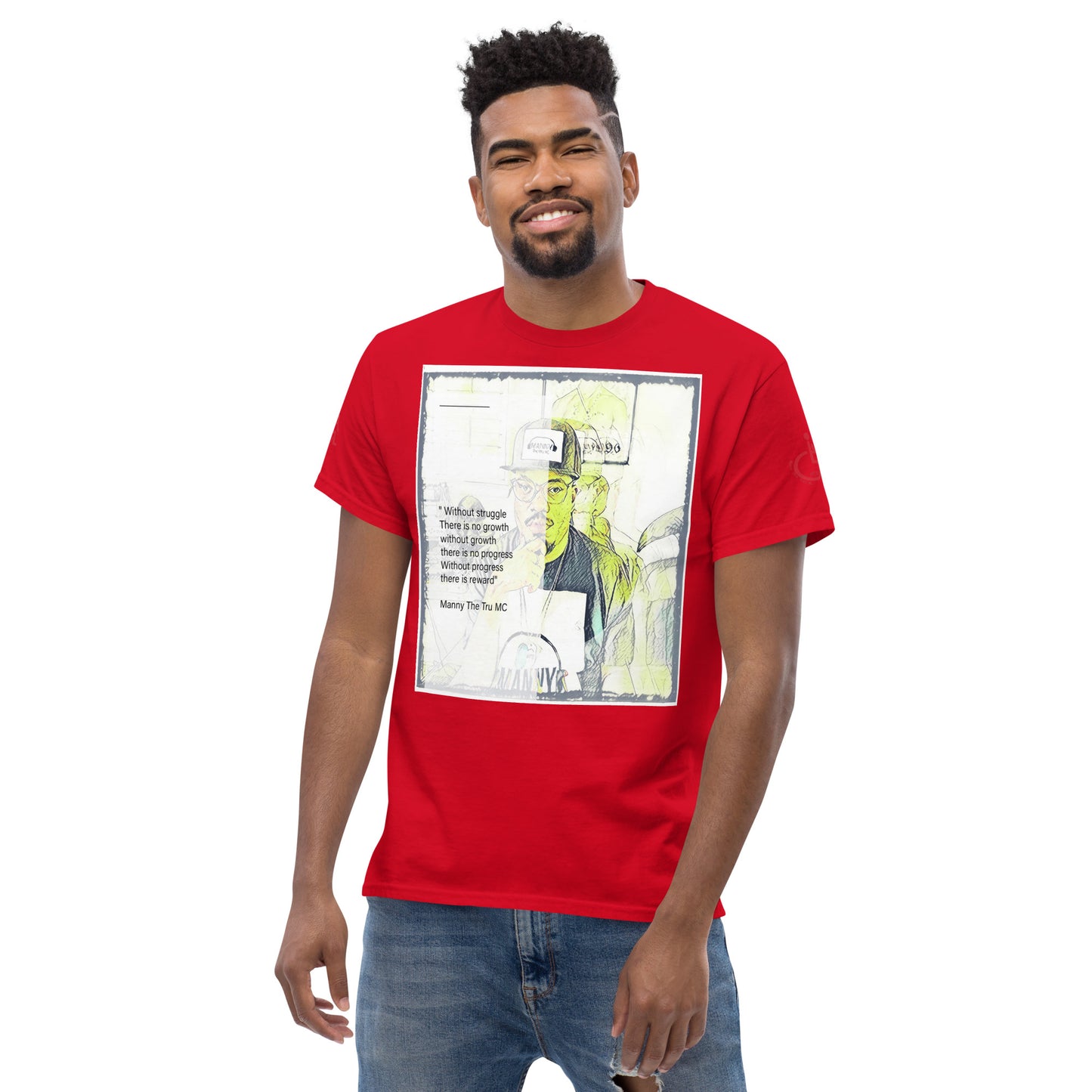 the struggle is real but necessary Men's classic tee