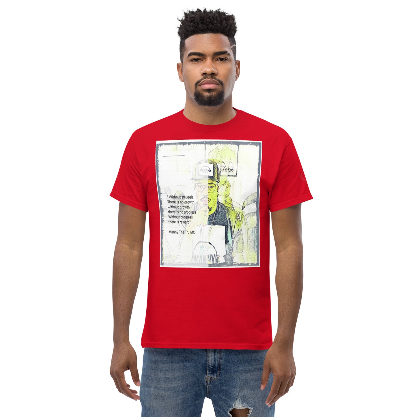 the struggle is real but necessary Men's classic tee