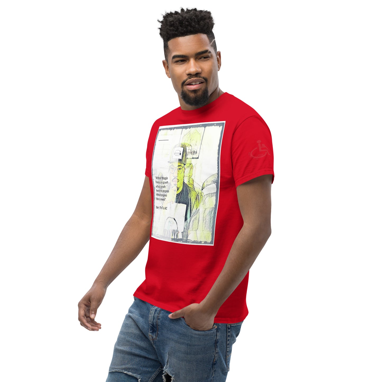 the struggle is real but necessary Men's classic tee