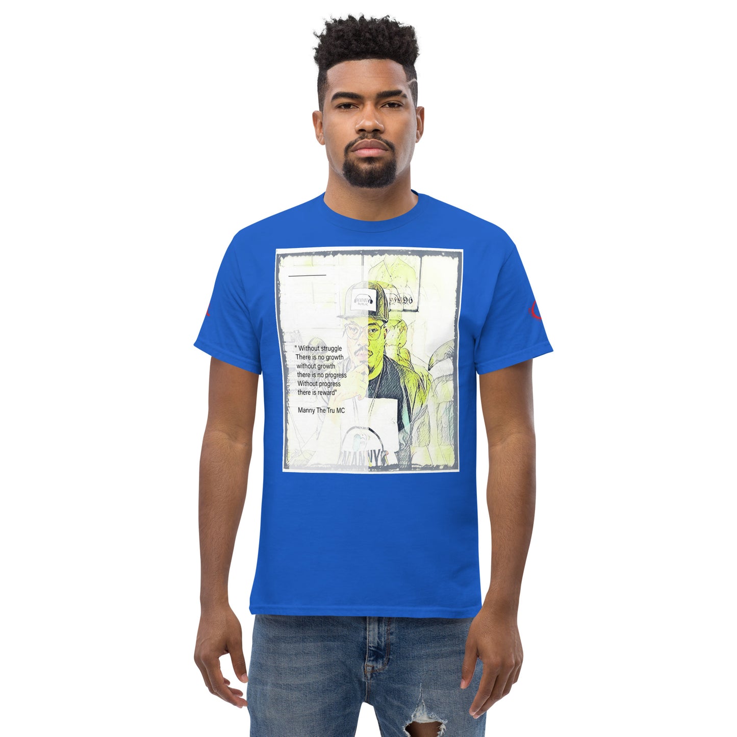the struggle is real but necessary Men's classic tee